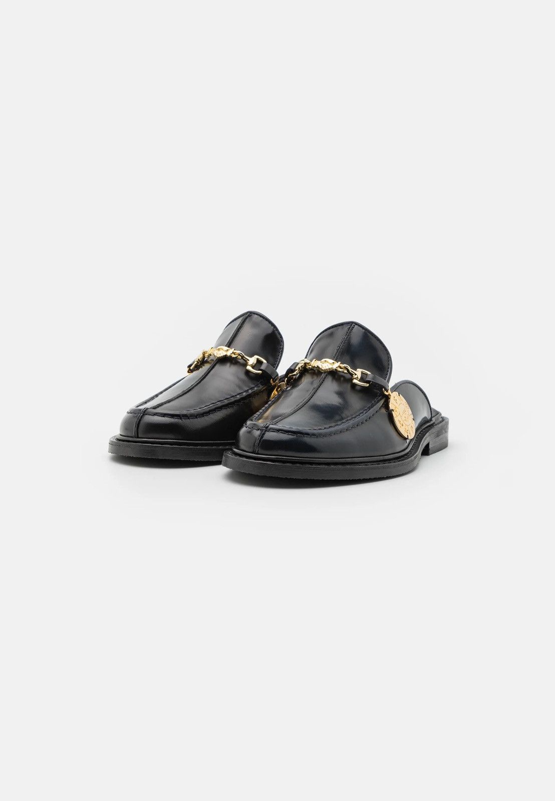 !DS! SS23 Filling Pieces Medal Black Mules