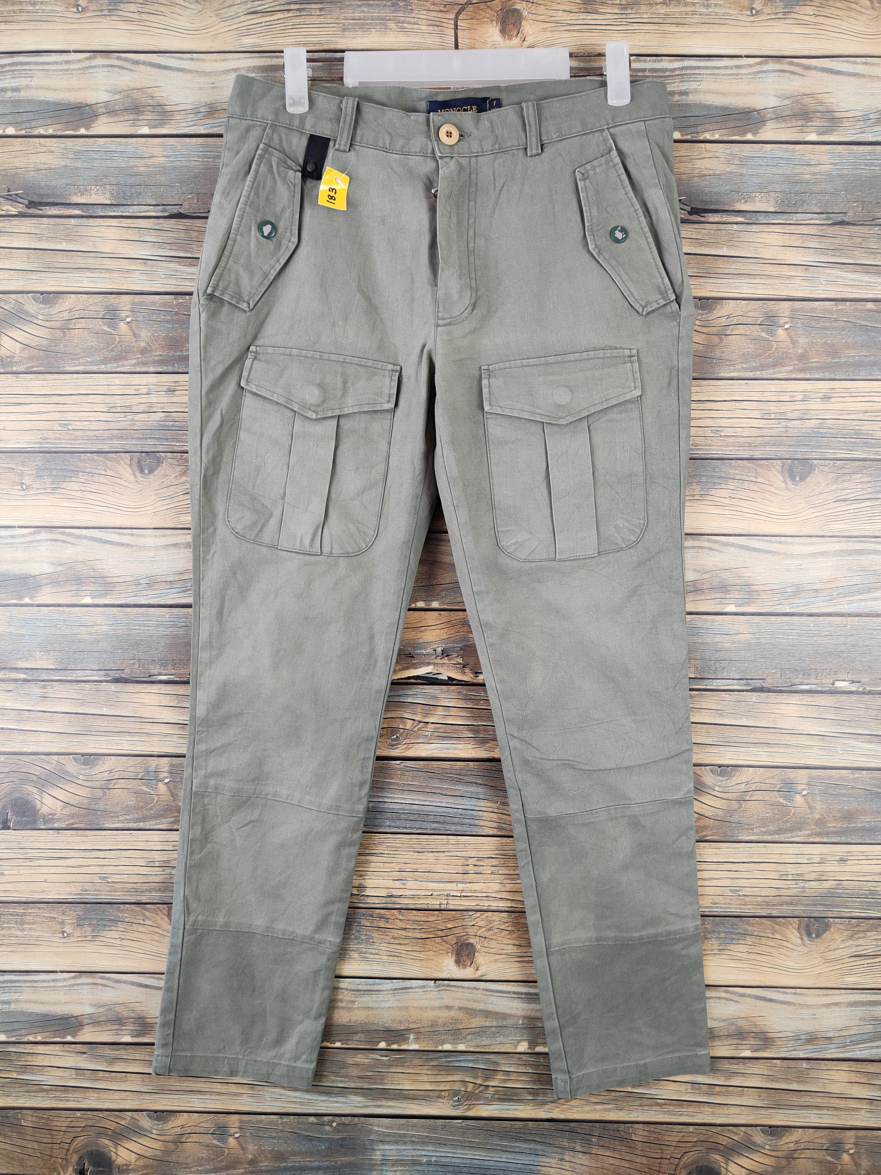 Monocle DL Monocle Green Faded Multipocket Tactical Cargo Pants #183 Size 29" - 1 Thumbnail