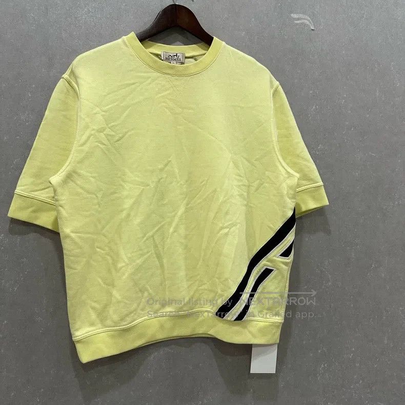 Hermes Hermes reflective stripe short sleeve sweater Size XL / US 12-14 / IT 48-50 - 3 Thumbnail