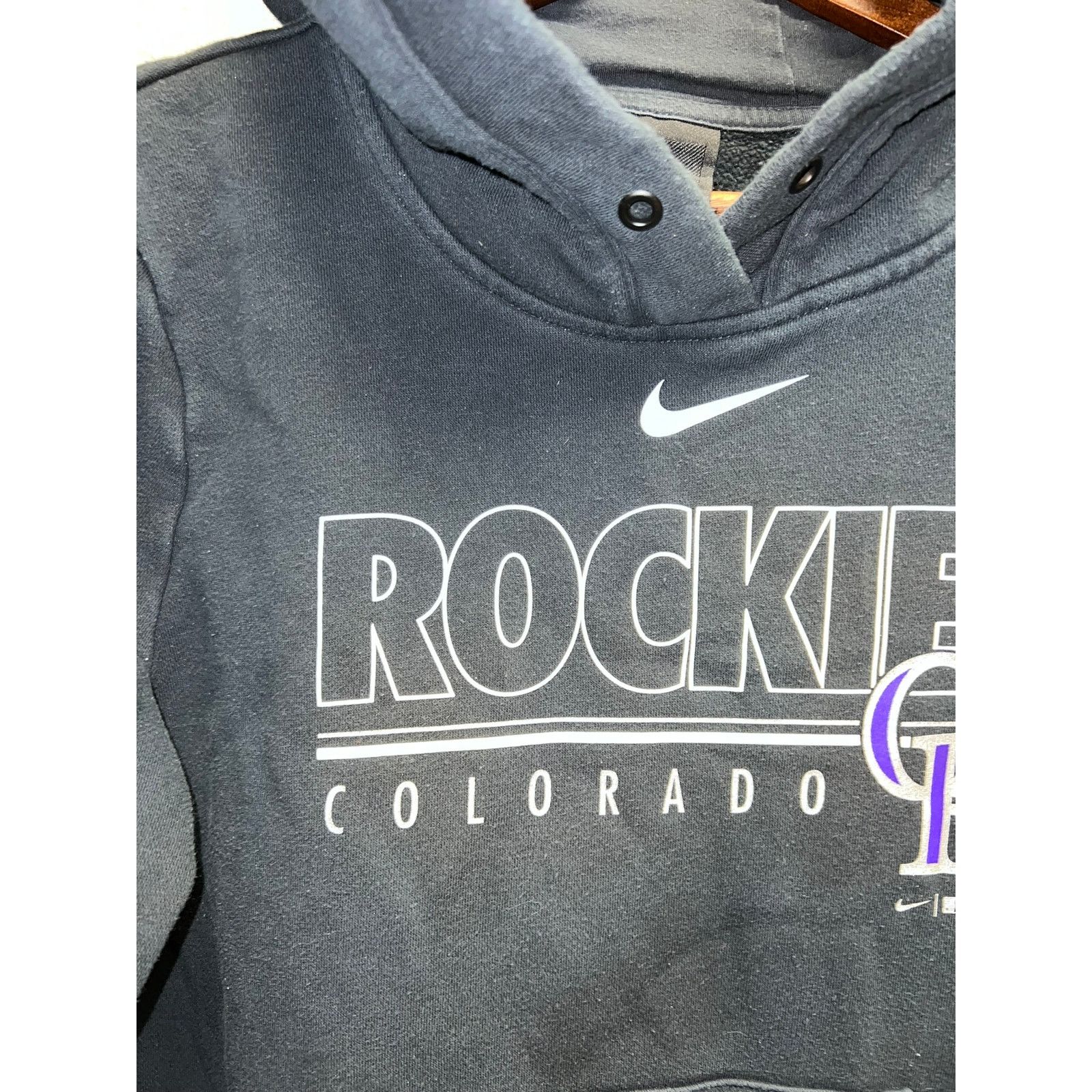 Nike Nike Colorado Rockies Hoodie MLB Baseball Black Pullover L Size US L / EU 52-54 / 3 - 3 Thumbnail