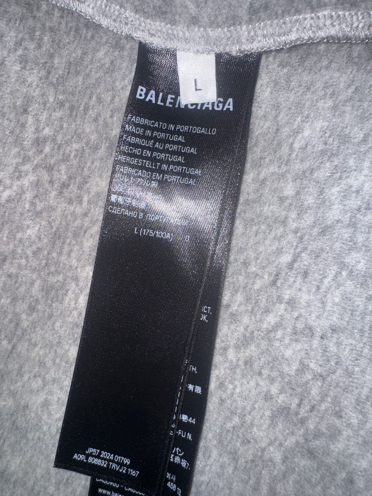 Balenciaga Logo embroidered zipped hoodie Size US L / EU 52-54 / 3 - 4 Thumbnail