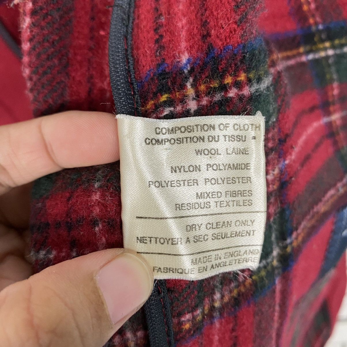 Burberry 🔥VINTAGE DUFFLE WOOL JACKET BURBERRYS CHECK TARTAN BLANKET Size US M / EU 48-50 / 2 - 22 Thumbnail