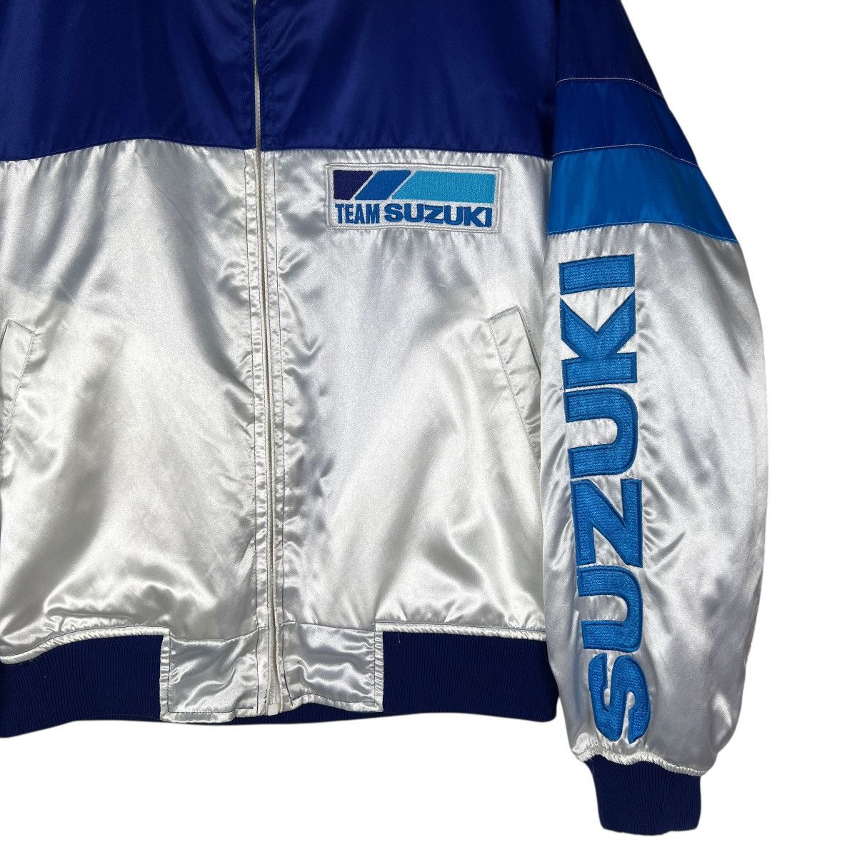 Vintage Vintage Team Suzuki Racing team Reversible Bomber Jacket Size US L / EU 52-54 / 3 - 10 Thumbnail