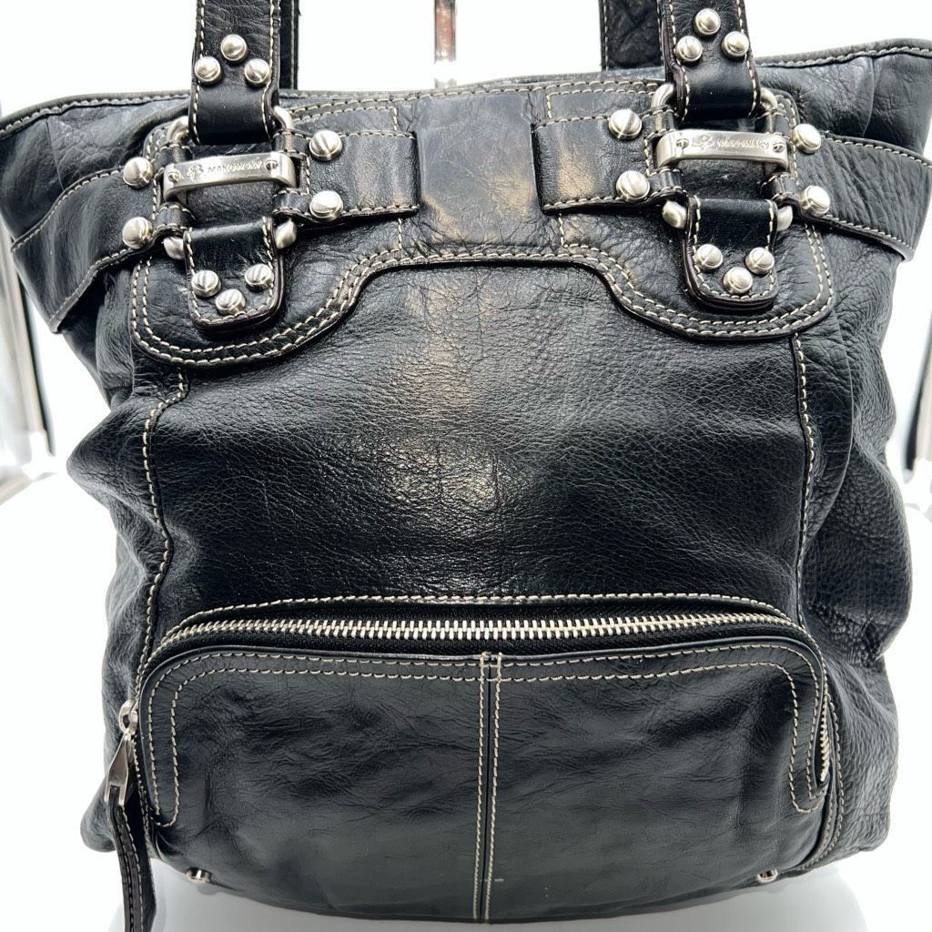 Other B. Makowski Soft Leather Bag with Harness Buckle and Studs. *SEE PICS AND DESCRIPTION Size ONE SIZE - 2 Thumbnail