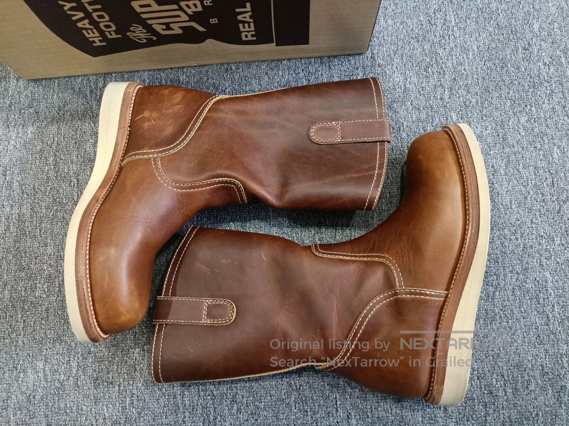The Real McCoy's Real McCoy Engineer Cowboy Boots. Size US 6.5 / EU 39-40 - 3 Thumbnail