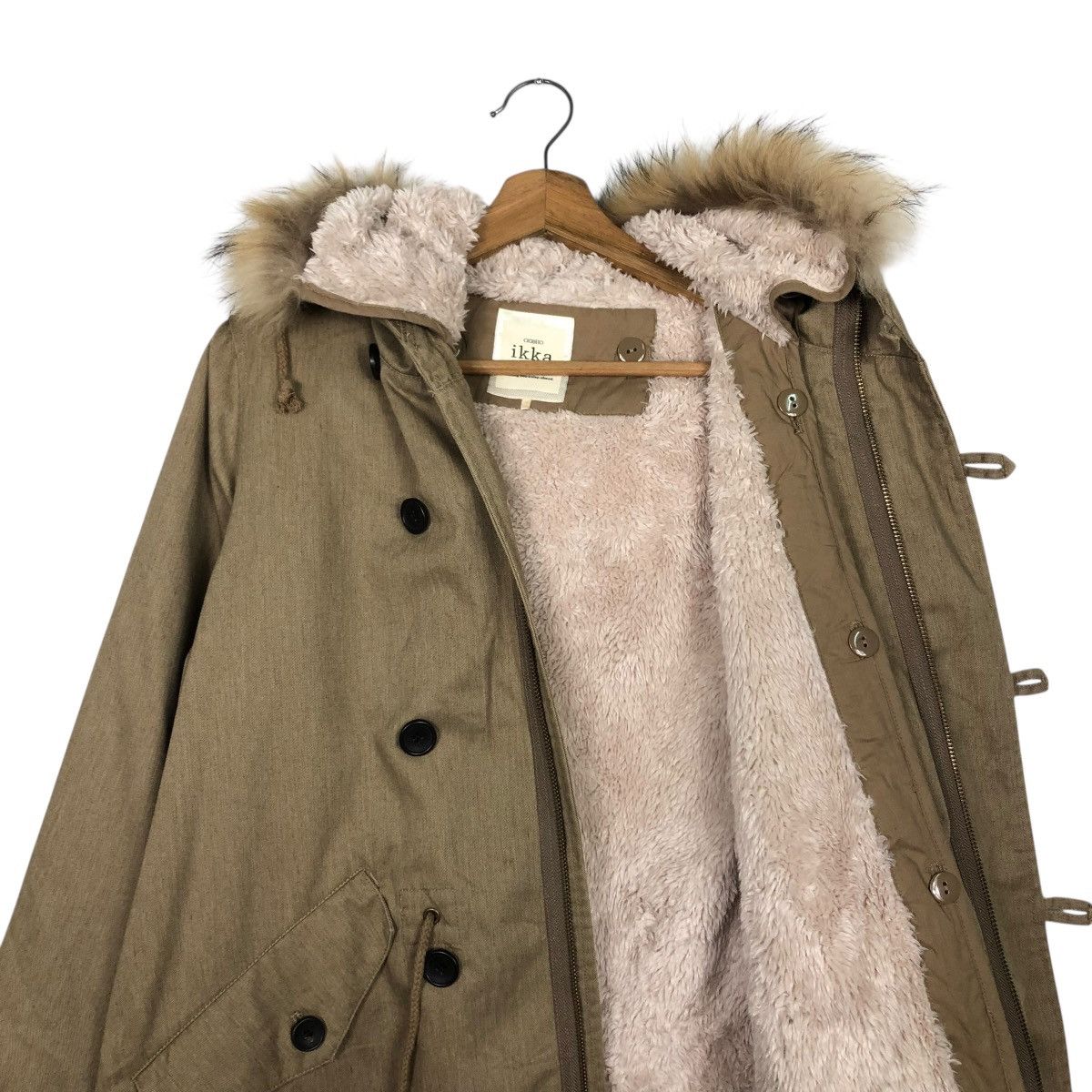 Japanese Brand 🔥VINTAGE PARKA JACKET MINK FUR HOODIE IKKA ISSEY MIYAKE Size US M / EU 48-50 / 2 - 15 Thumbnail