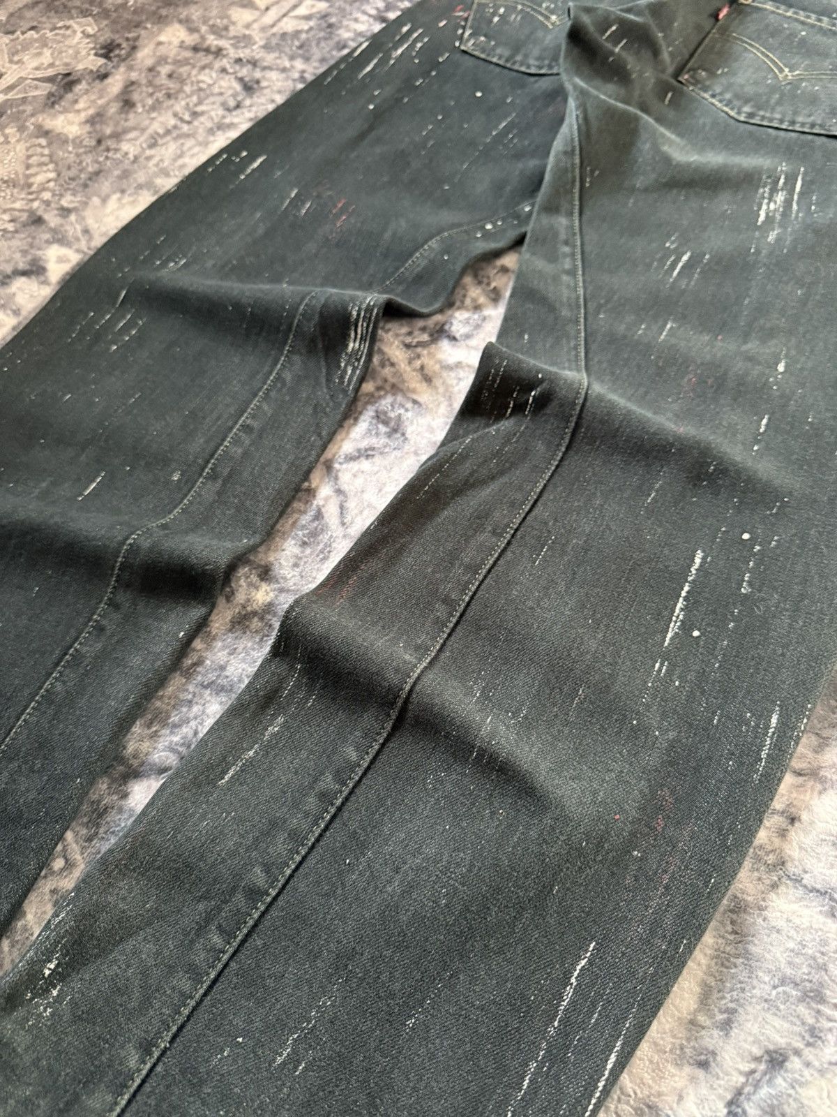 Levi's Vintage Levis Engineered Matrix Digital Rain Painted Jeans Size US 29 - 18 Thumbnail