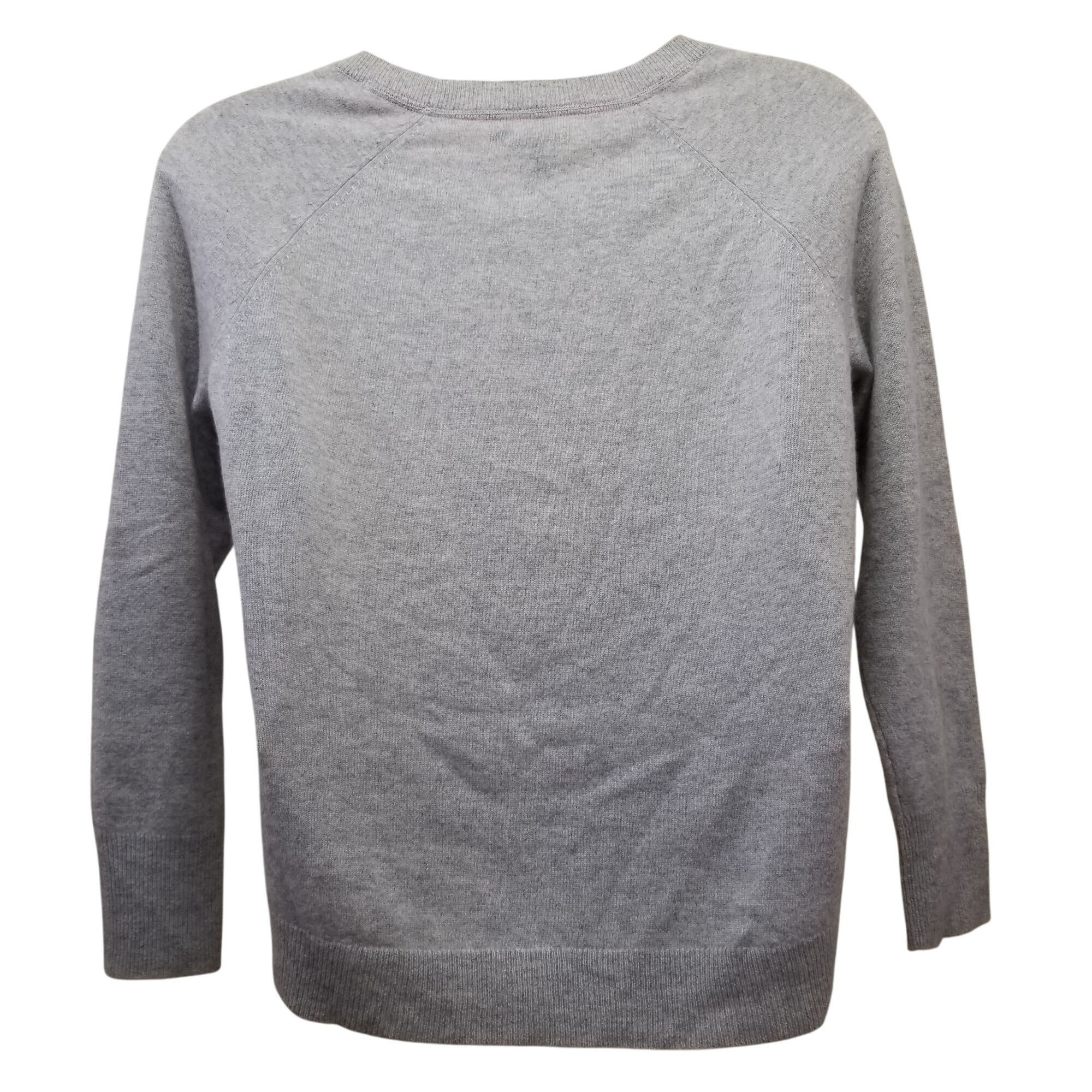 Other Apt 9 L Pullover Gray Sweater Cashmere Knit Lightweight Soft Size L / US 10 / IT 46 - 3 Thumbnail