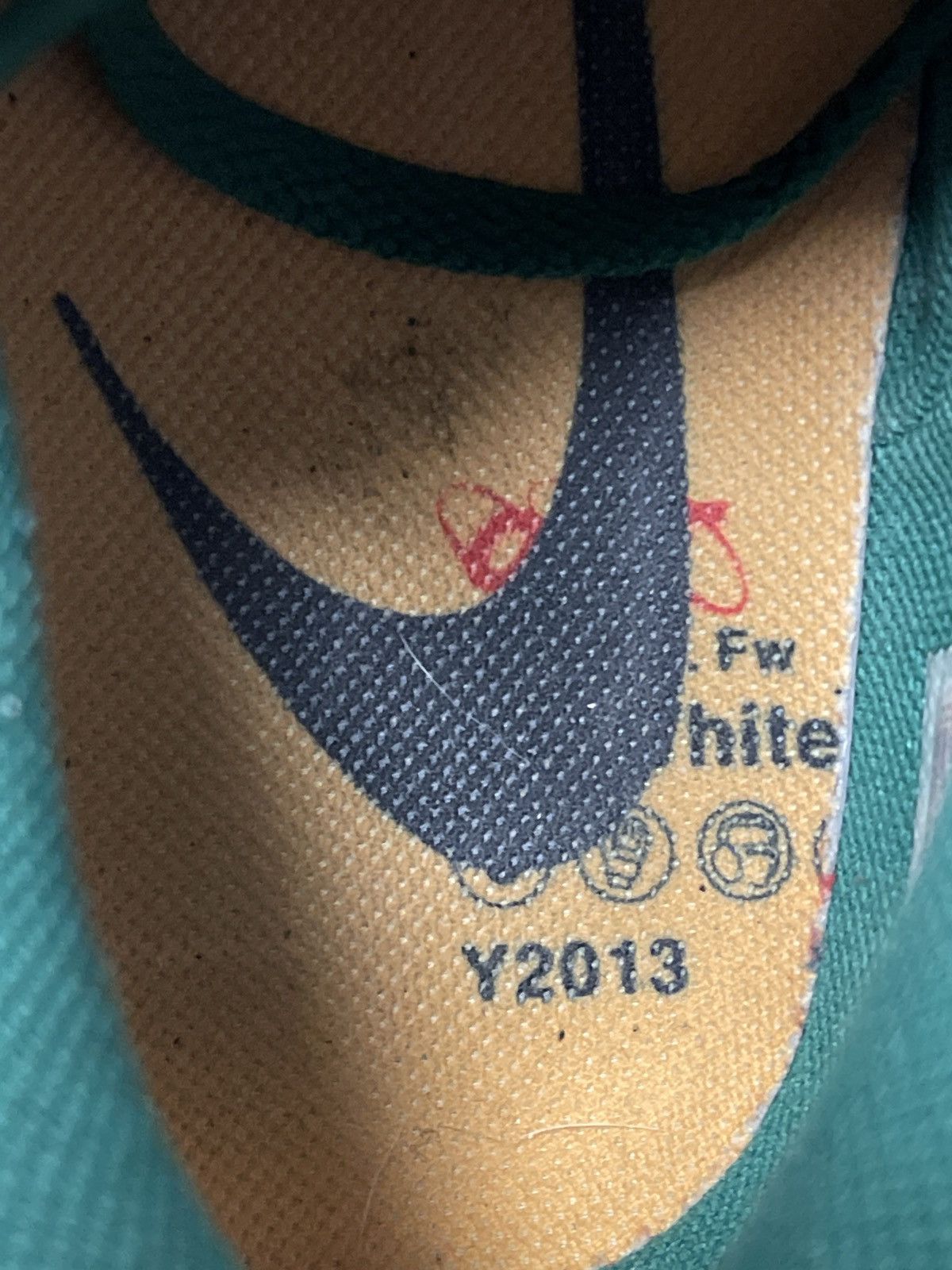 Off-White Size 12 - Off White x Nike Dunk Low Pine Green CT0856-100 Size US 12 / EU 45 - 13 Thumbnail