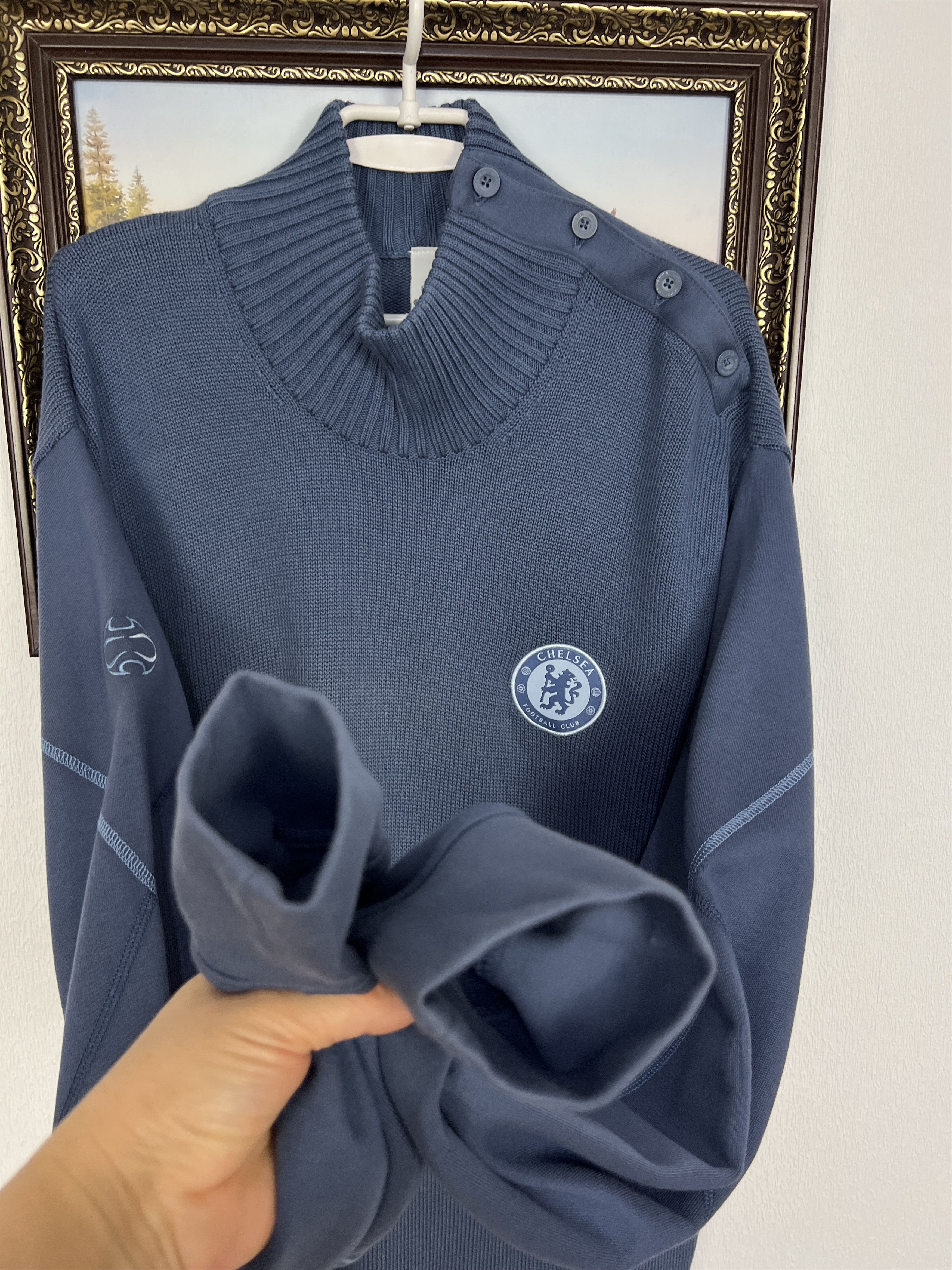 Adidas Vintage Chelsea Football Sweater Soccer Pullover Sweatshirt Size US XL / EU 56 / 4 - 6 Thumbnail
