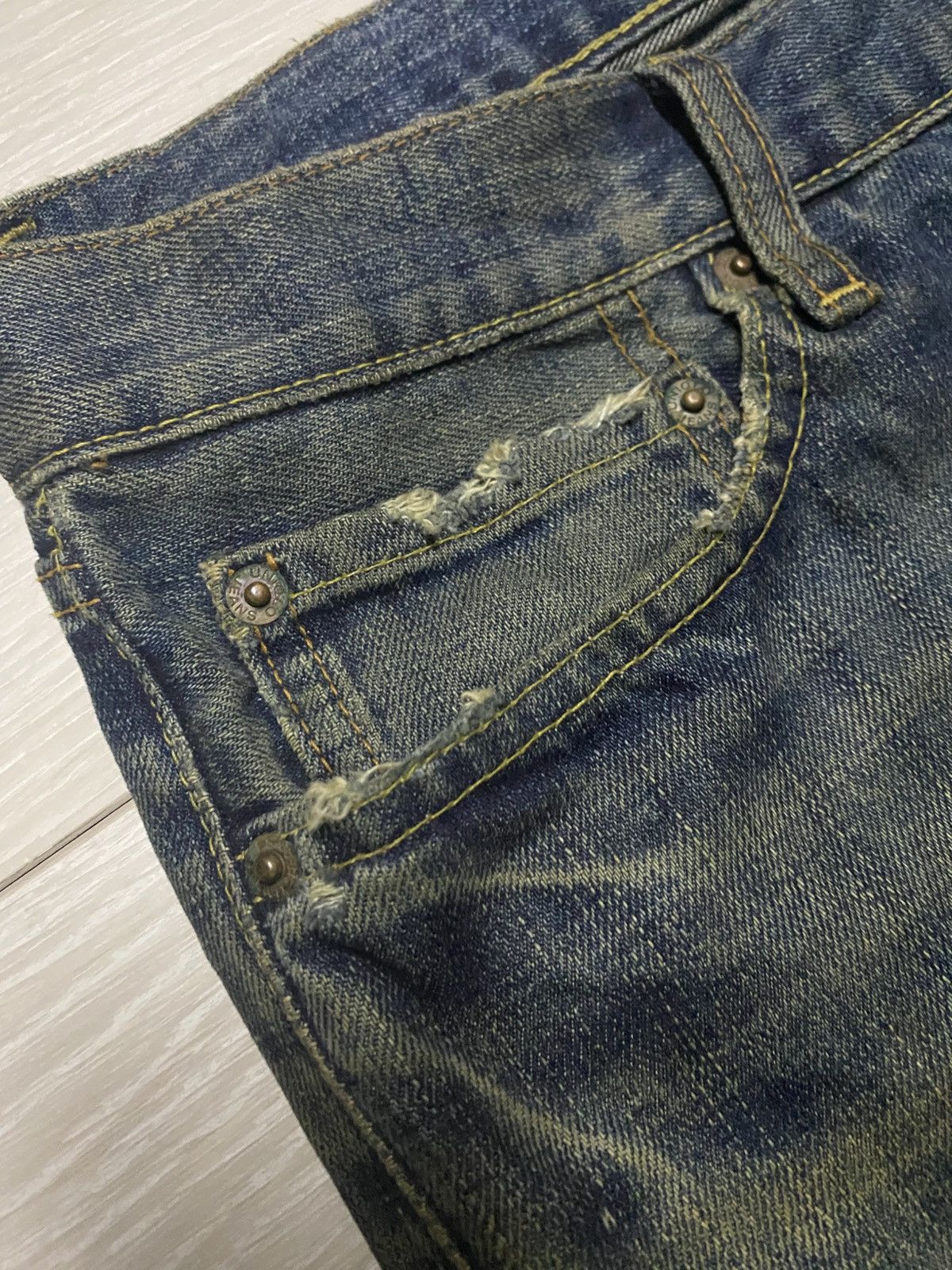 Uniqlo Vintage Japanese Brand Uniqlo S-002 Mud Wash Baggy Jeans Size US 38 / EU 54 - 7 Thumbnail
