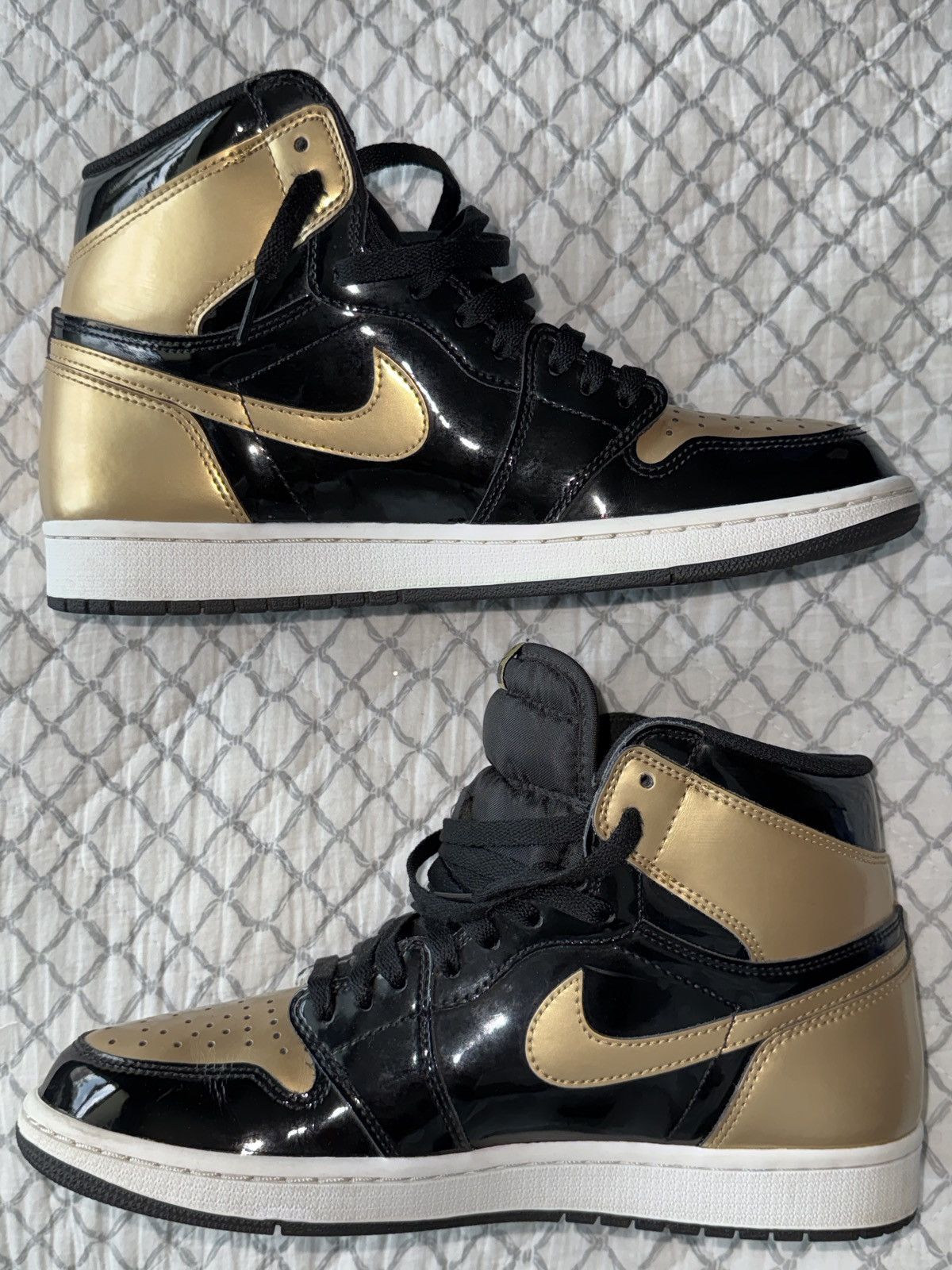 Jordan Brand Air Jordan 1 Retro High NRG ‘ Patent Gold Toe ’ Size US 10 / EU 43 - 2 Thumbnail