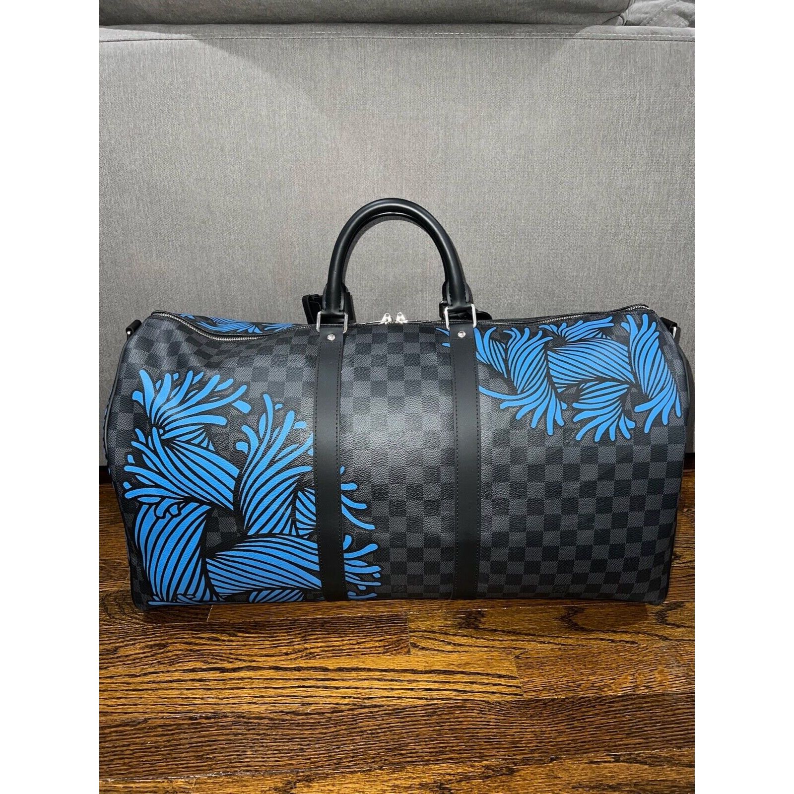 Louis Vuitton Louis Vuitton Damier Nemeth Blue Rope Weekend Travel Bag Size ONE SIZE - 4 Thumbnail