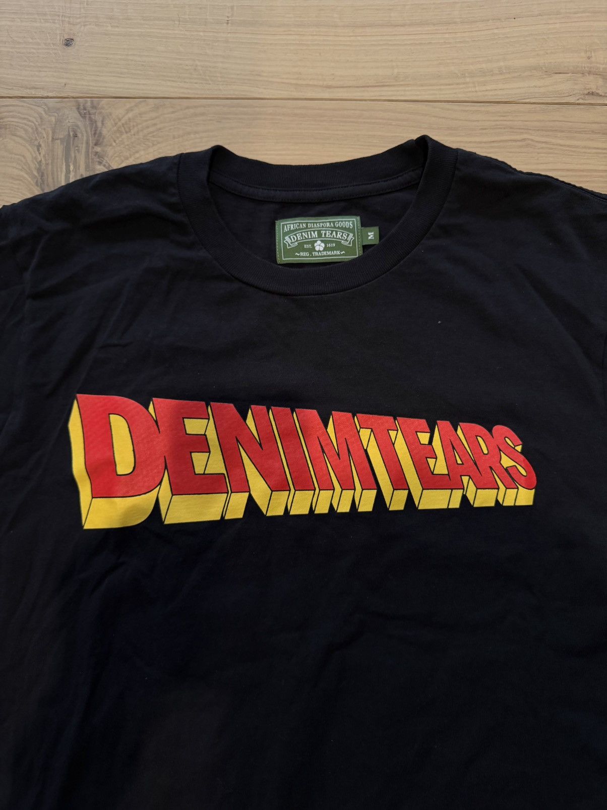 DENIM TEARS Denim Tears Stan Tee 'Black' Size US M / EU 48-50 / 2 - 2 Thumbnail