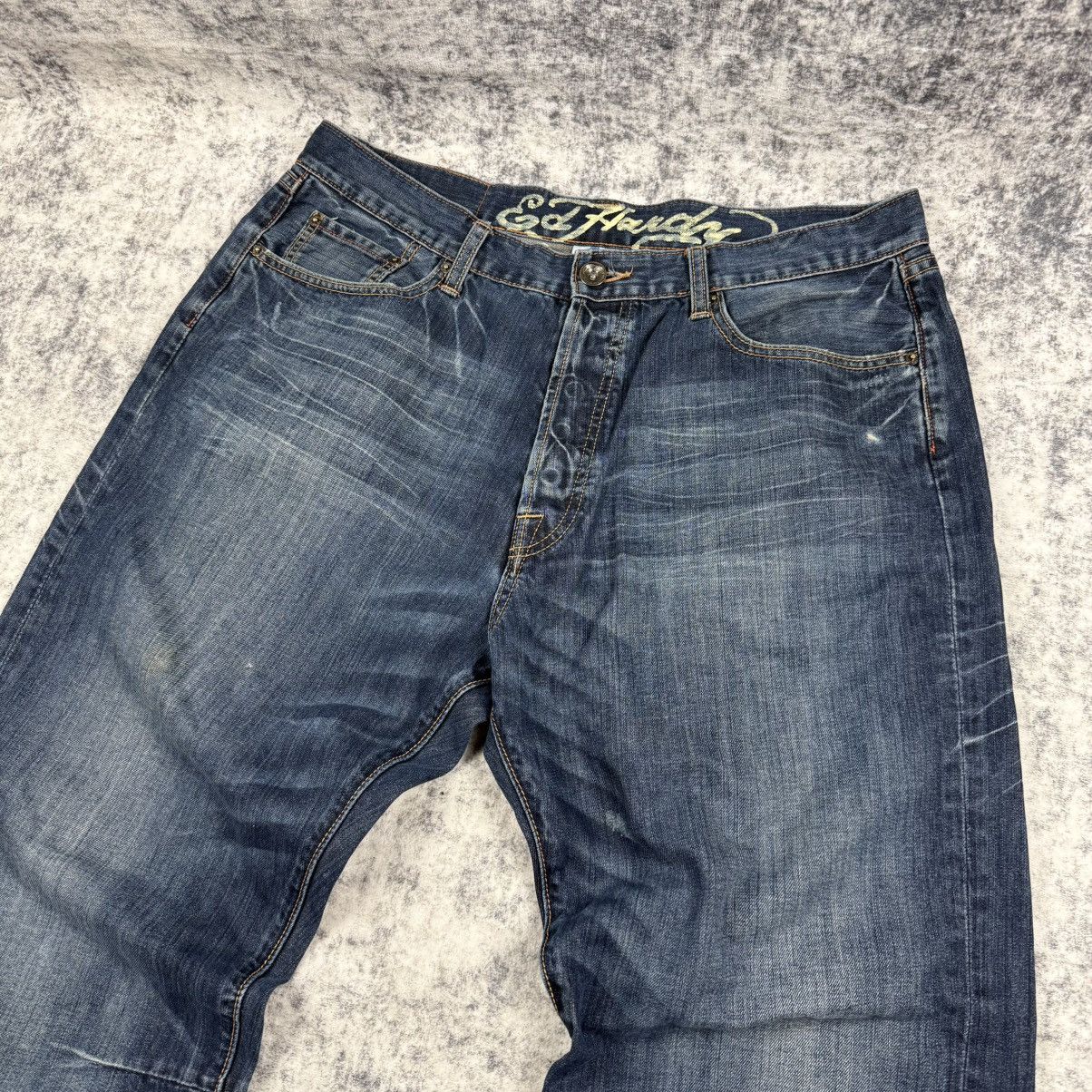 Ed Hardy Ed Hardy Y2K Dragon Embroidered Denim Jeans Size US 36 / EU 52 - 8 Thumbnail