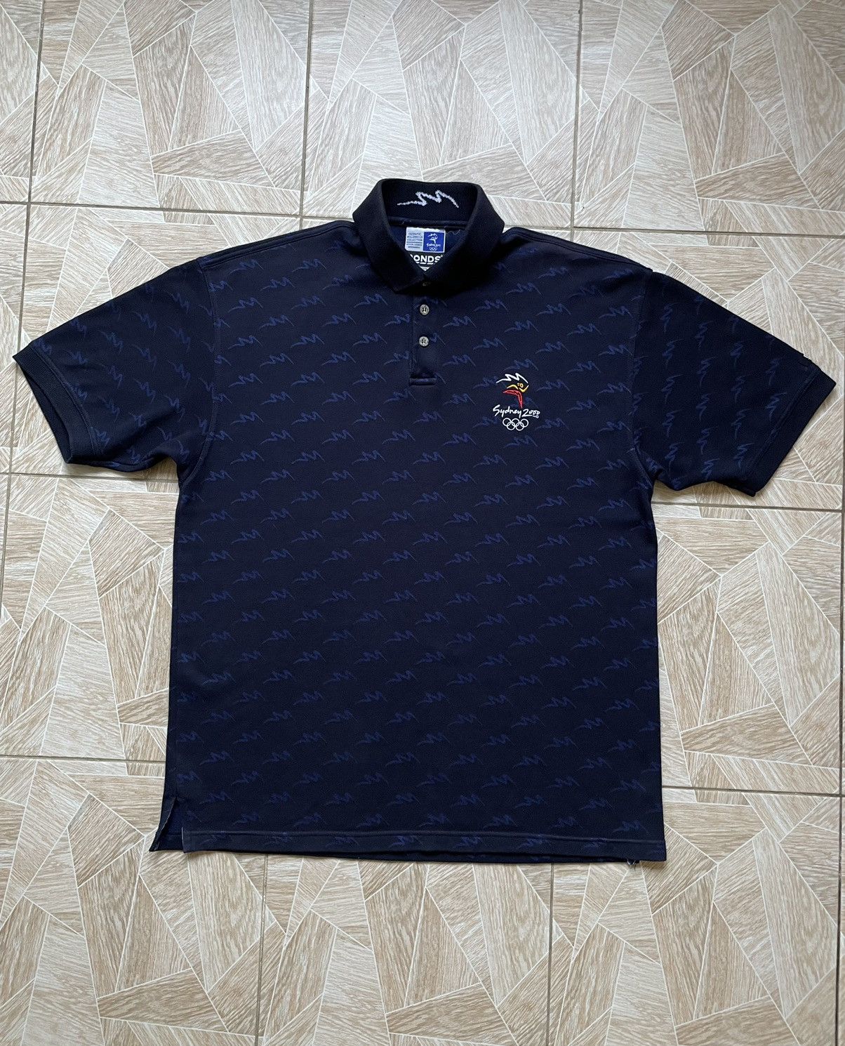 Vintage Vintage Bonds Sydney Olympics Games Mens Monogram Polo XL Size US XL / EU 56 / 4 - 1 Thumbnail