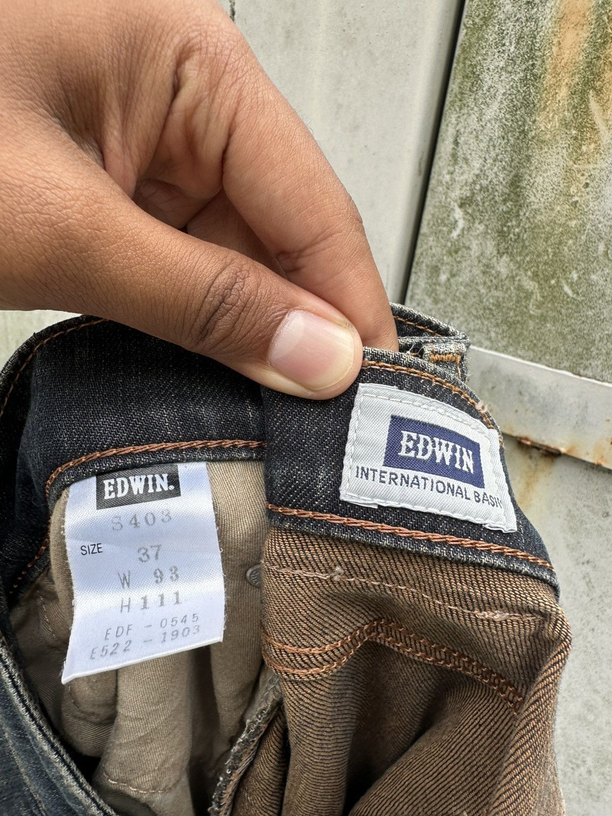 Edwin 👹Vintage Edwin Soft Flex Oversized Baggy Jeans Size US 36 / EU 52 - 12 Thumbnail