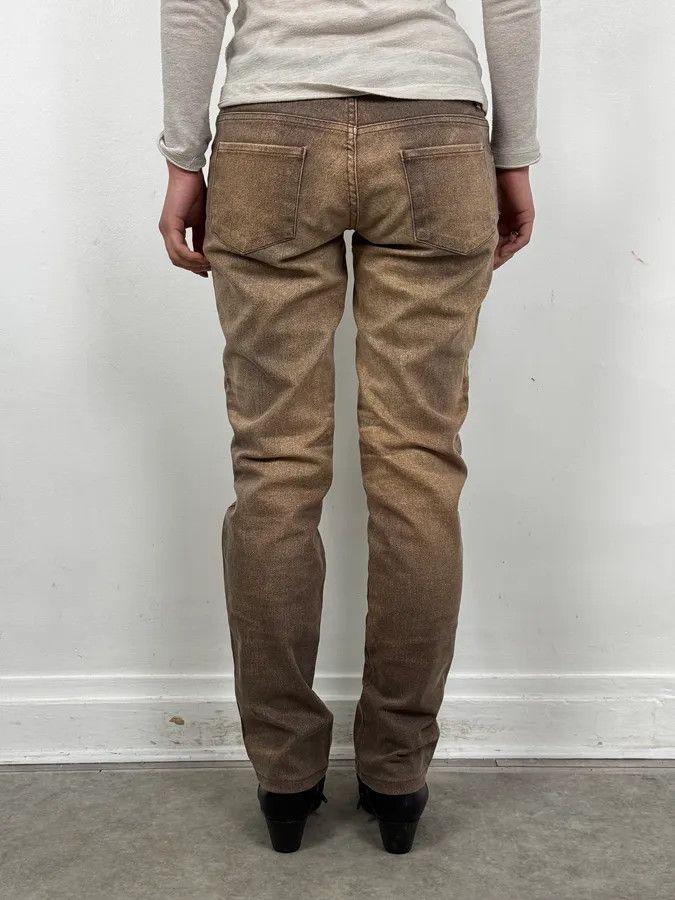 Roberto Cavalli SS2004 Cavalli Brown Overprint Sunset Pants Size 25" / US 0 / IT 36 - 3 Thumbnail
