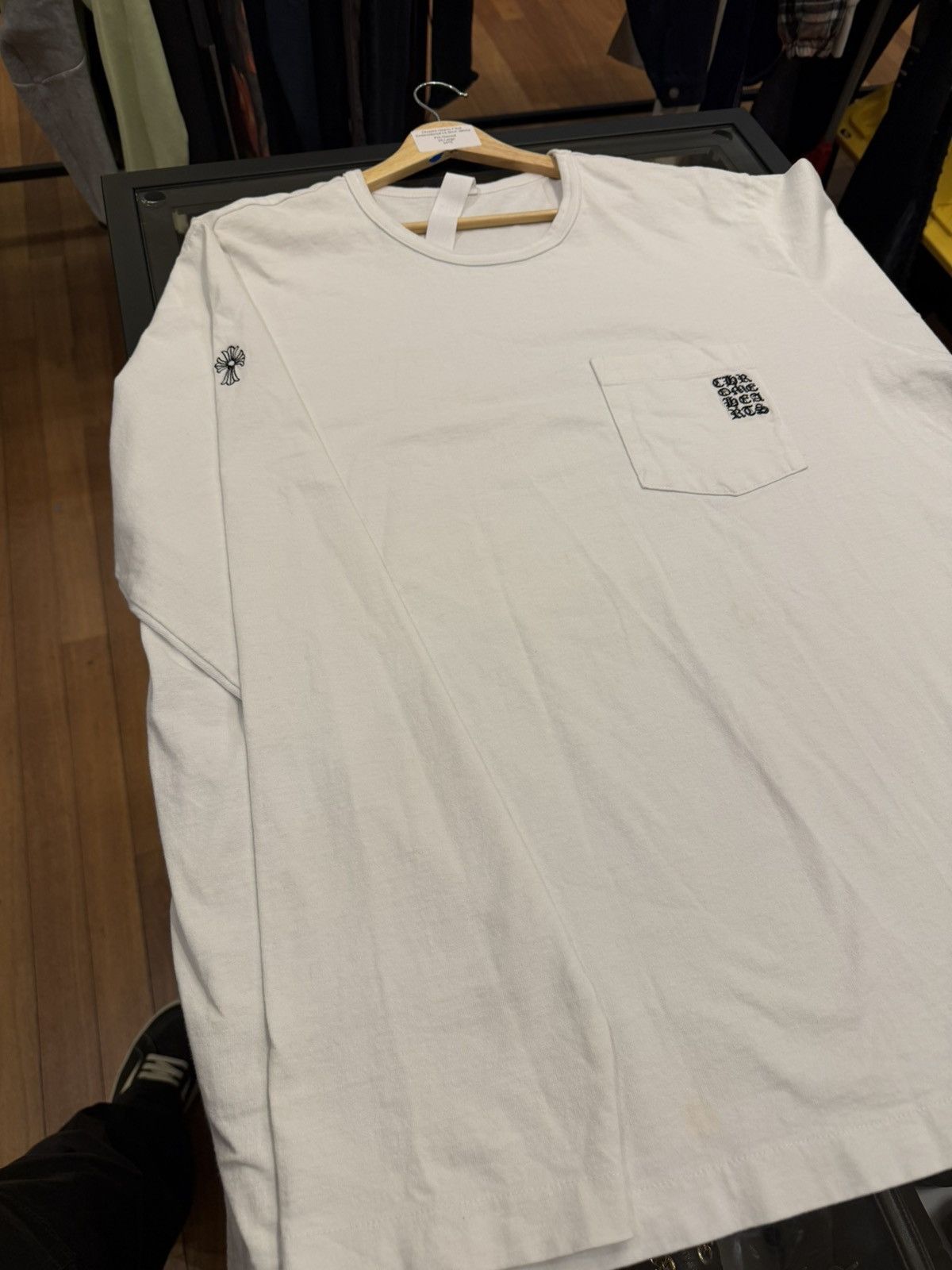 Chrome Hearts Chrome Hearts Y Not Embroidered LS Shirt - White Size US XXL / EU 58 / 5 - 3 Thumbnail