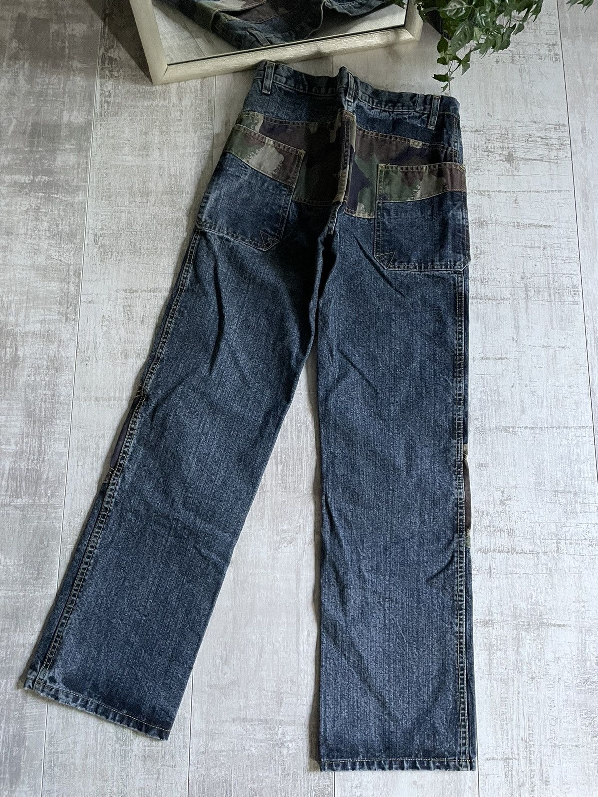 Dolce & Gabbana × Vintage Vintage Dolce Gabbana Style Camo Denim Jeans Y2K Avant Garde Size US 29 - 7 Thumbnail