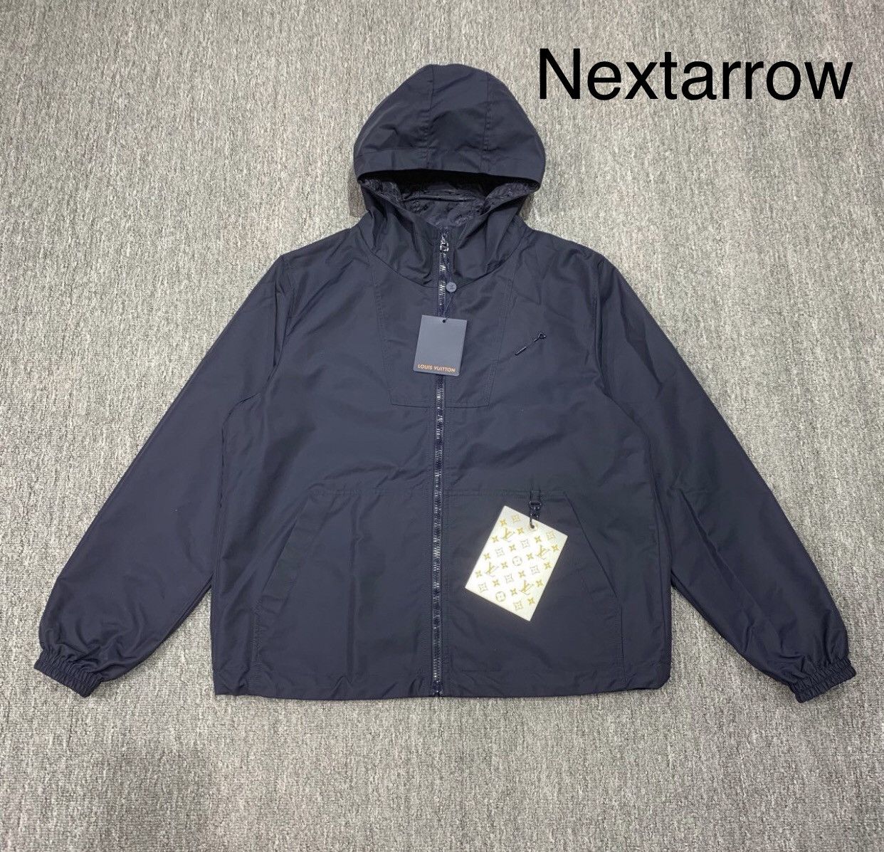 Louis Vuitton Blue dark full print double-sided jacket