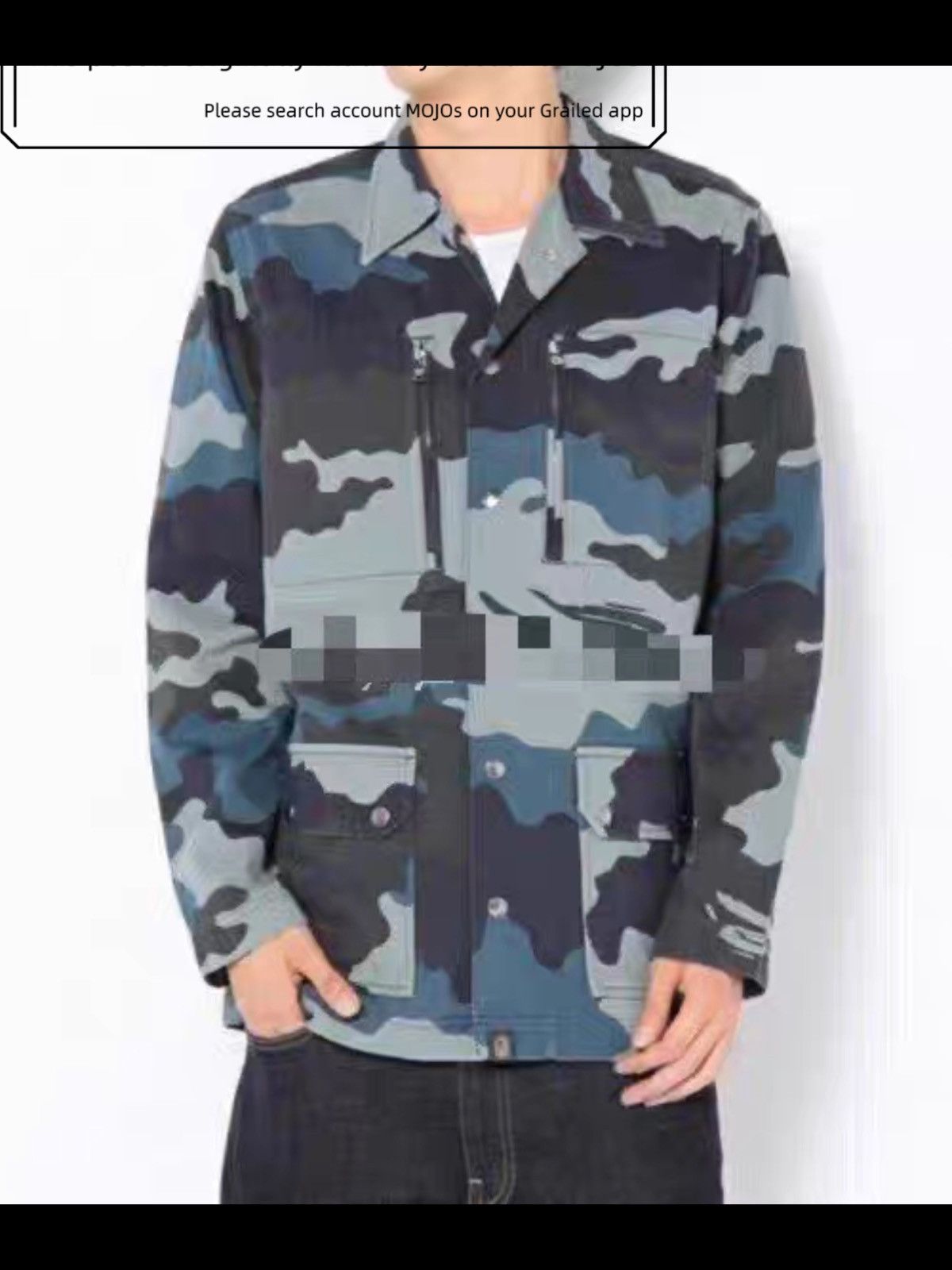 Sz S Bape Woodland Blue Camo Jacket mojos84