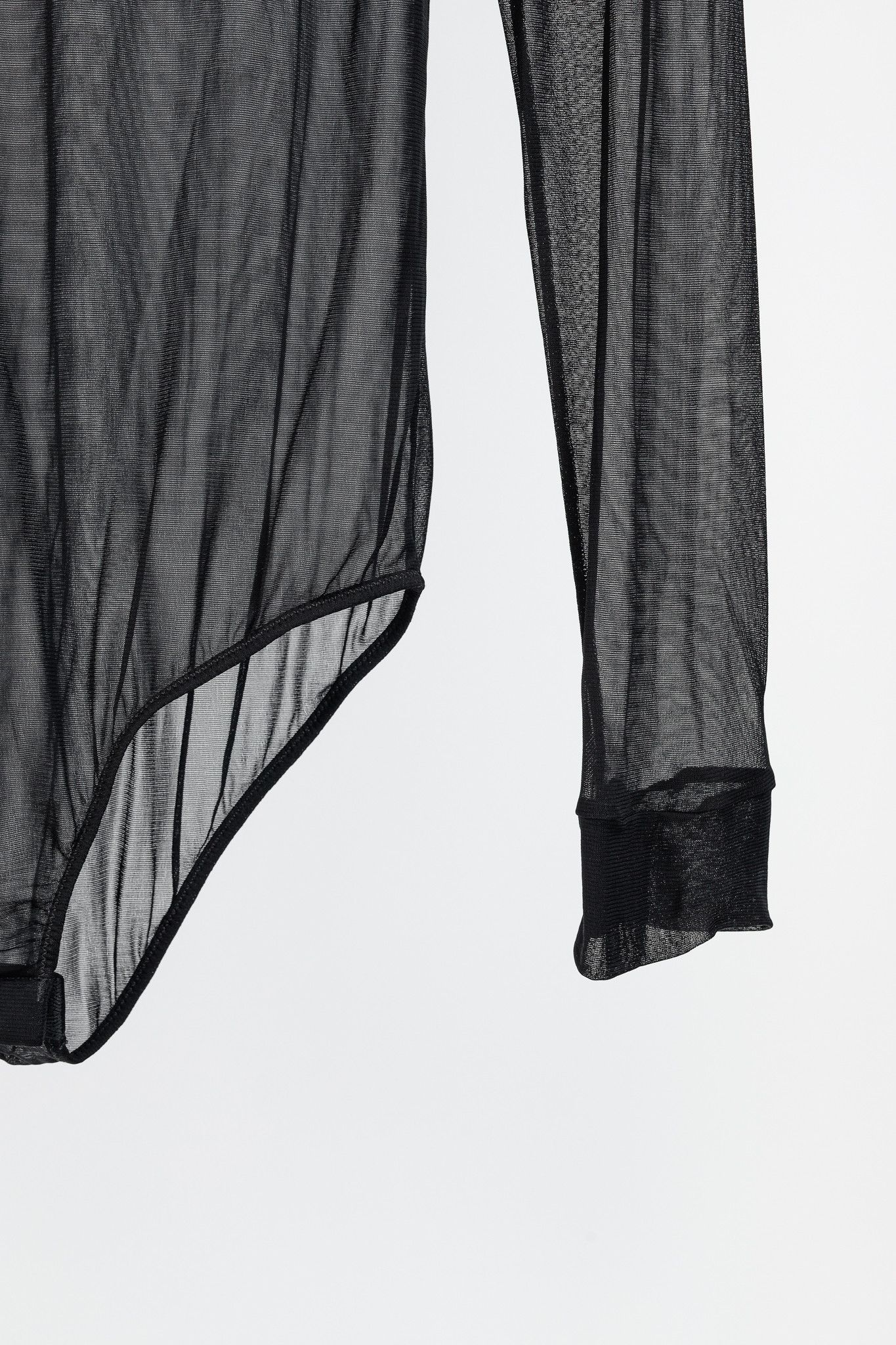 Maison Margiela Maison Margiela Black Sheer Mesh Mock-Neck Bodysuit Size XS / US 0-2 / IT 36-38 - 5 Thumbnail