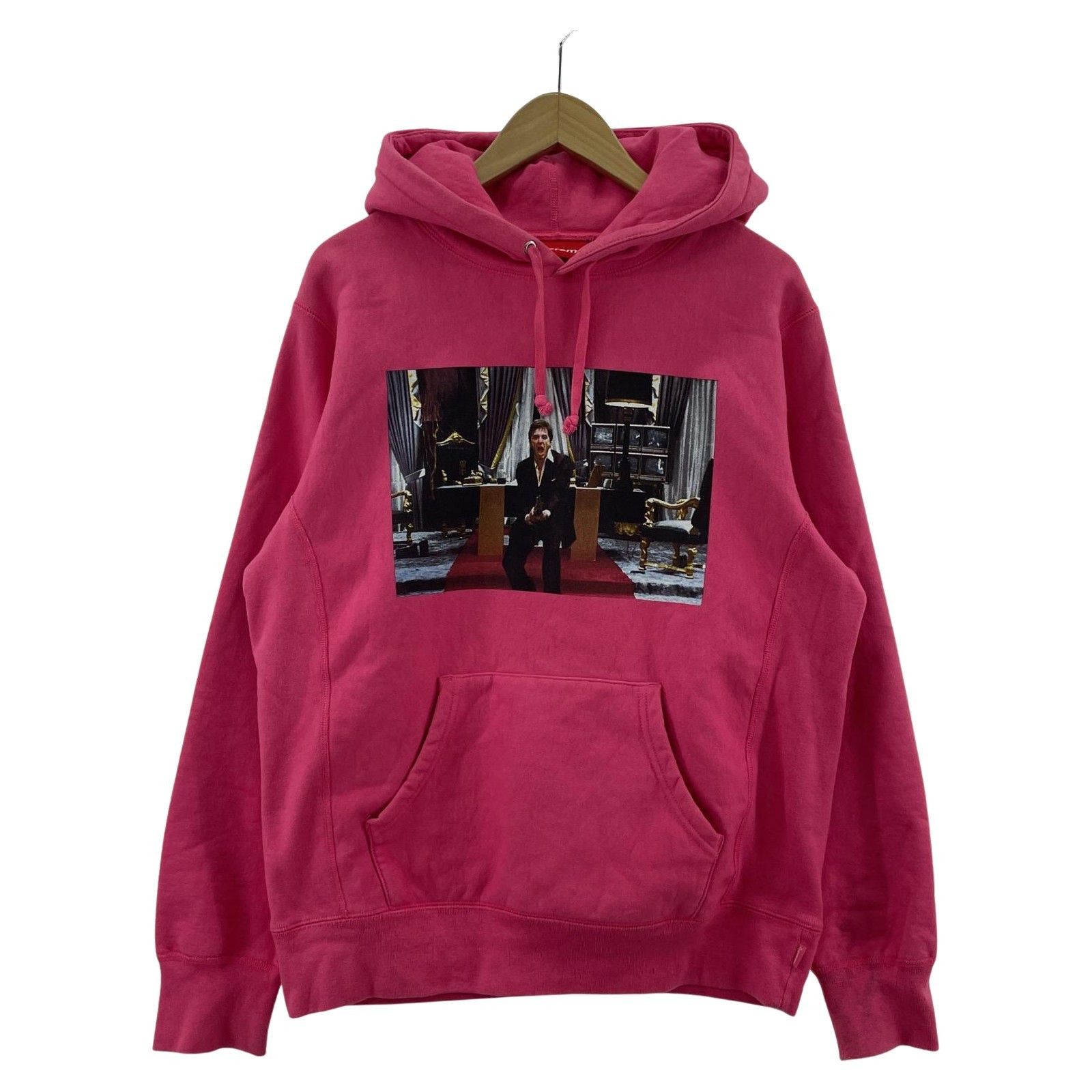Supreme Supreme 17AW Scarface Friend Hooded Sweatshirt Pink Size M 
