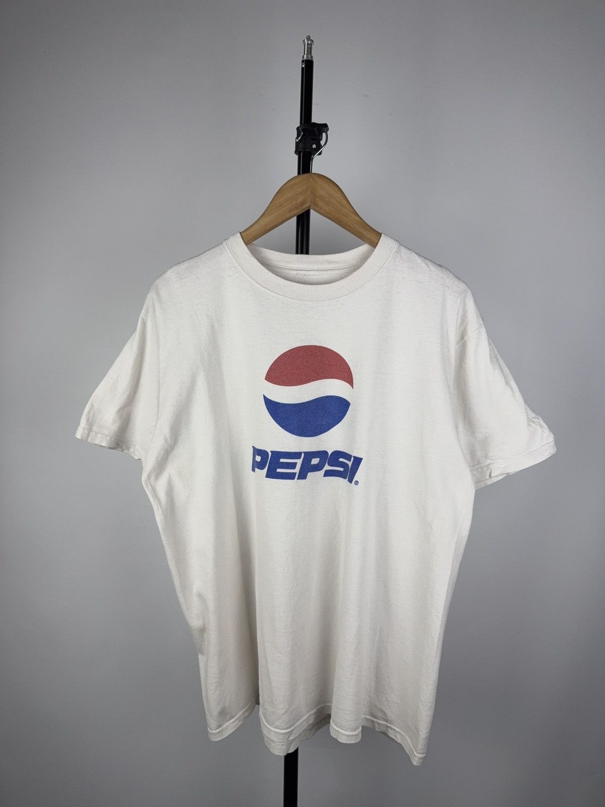 Pepsi × Vintage Rare 90s Vintage Pepsi Cola Logo Tee USA T Shirt Size US L / EU 52-54 / 3 - 1 Thumbnail