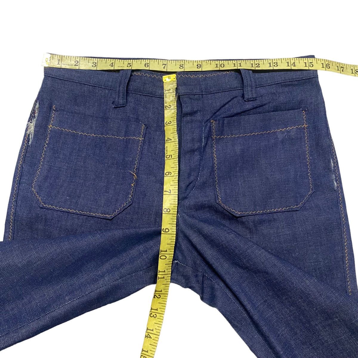 Sears Vintage 60s Sears Kings Road Denim Super Flare Jeans Size US 31 - 17 Thumbnail