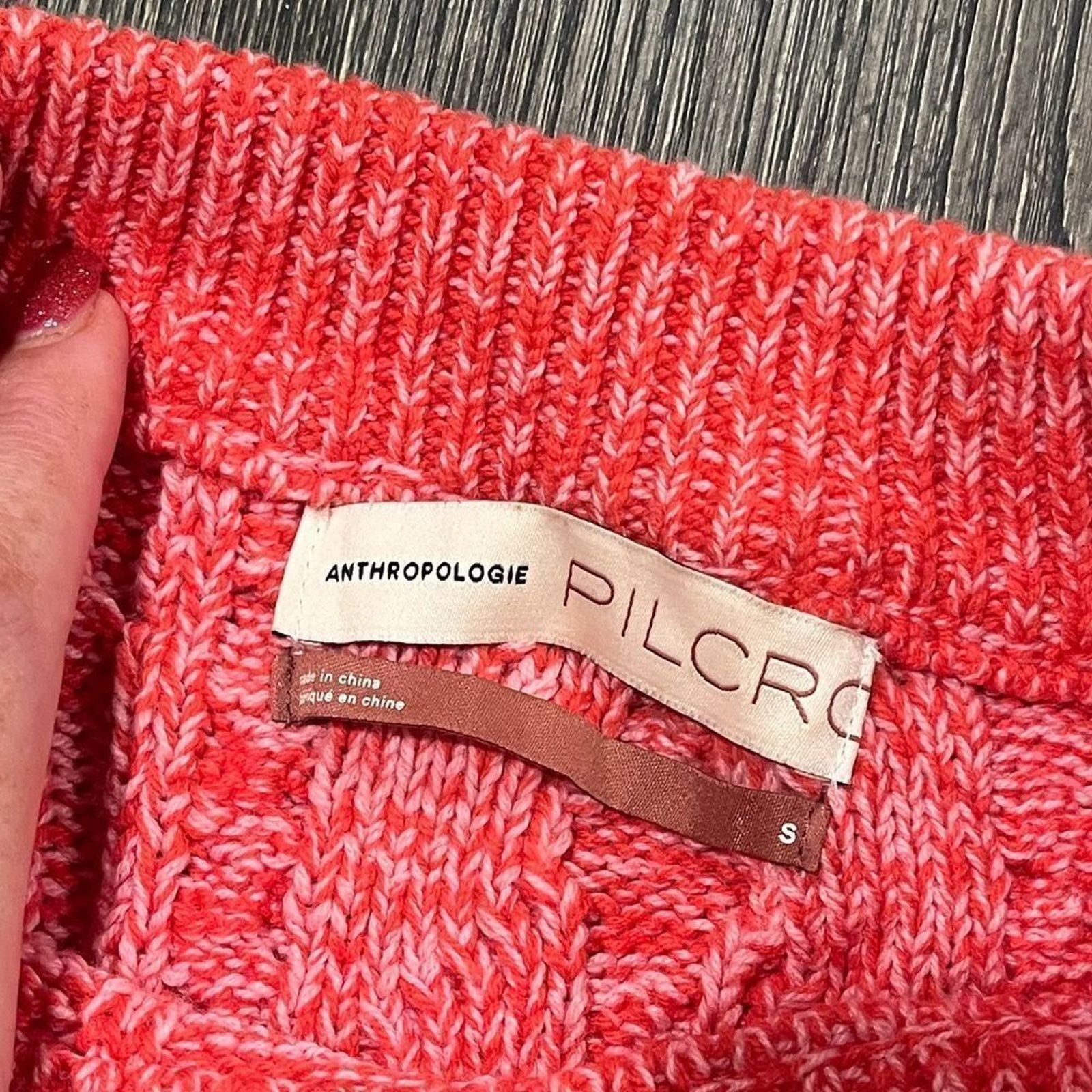 Anthropologie Pilcro Anthropologie Jasmine Mixed Cable Knit Sweater Size S / US 4 / IT 40 - 2 Thumbnail