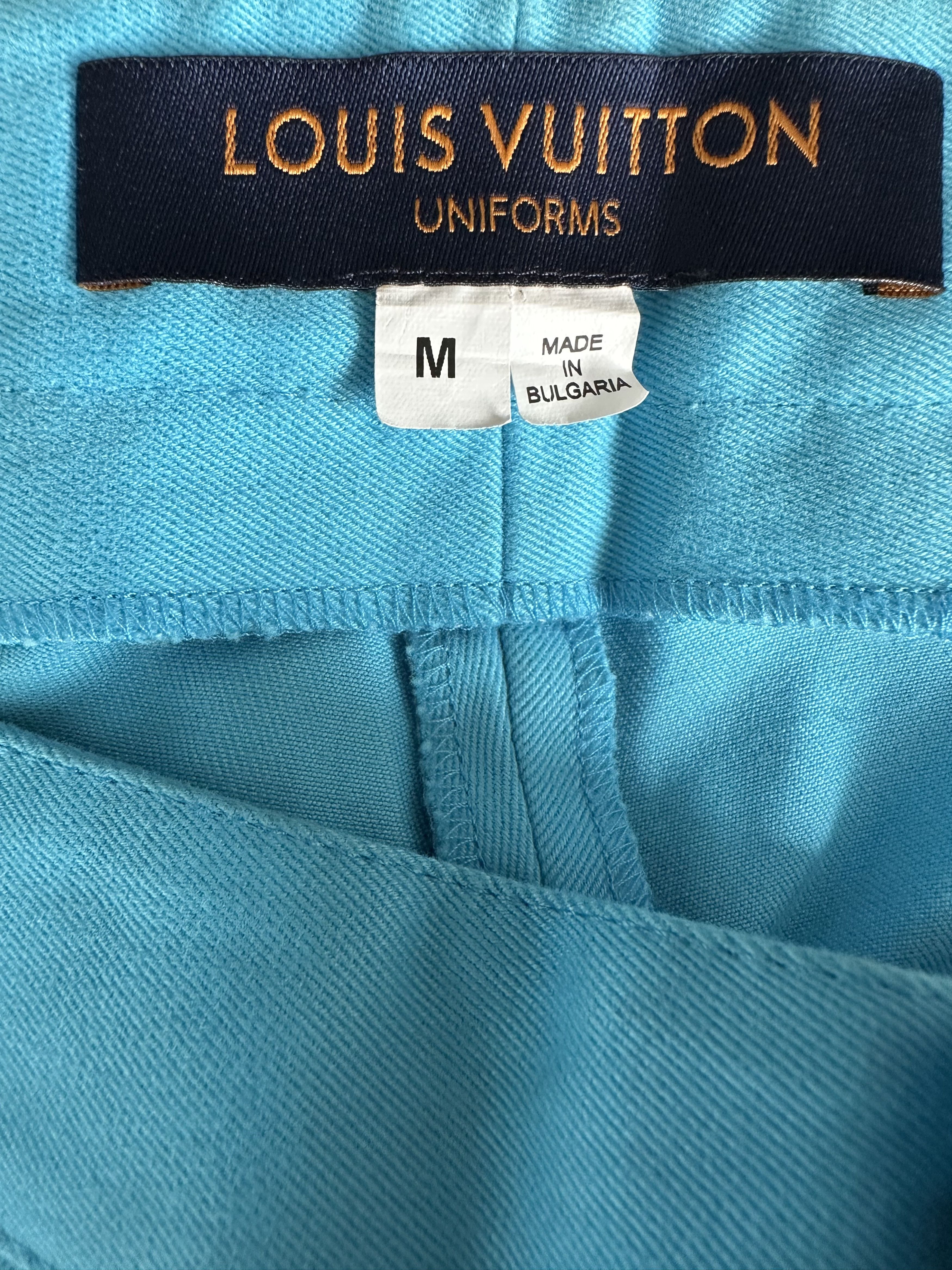 Louis Vuitton Louis Vuitton Blue & White Floating Men Carpenter Pants Size US 32 / EU 48 - 3 Thumbnail
