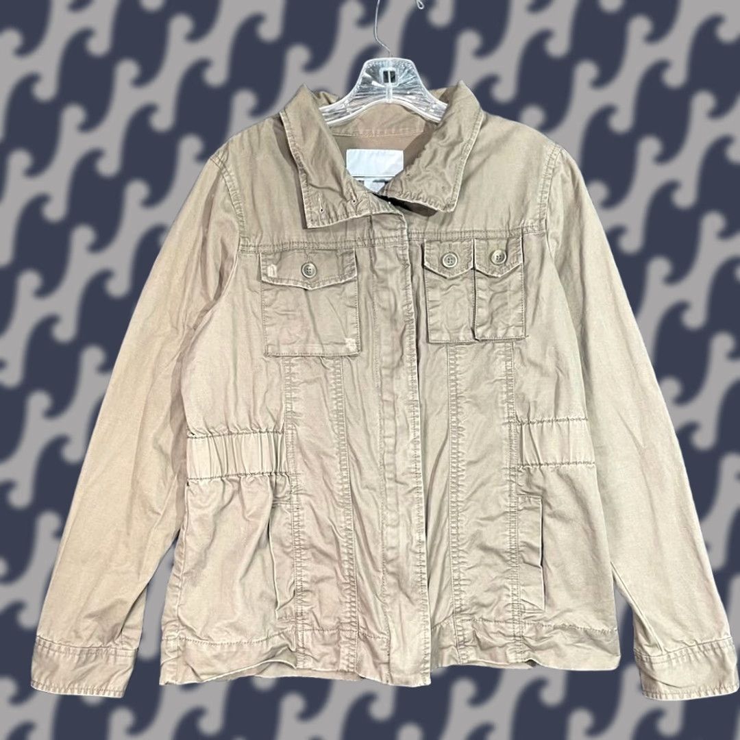 Old Navy VINTAGE Old Navy Brown Utility Casual Wear Button Up Jacket Women L Womens Brown Utility Casual Wear Button Up Jacket Old Navy L Brown Cotton Jacket Size L / US 10 / IT 46 - 1 Thumbnail