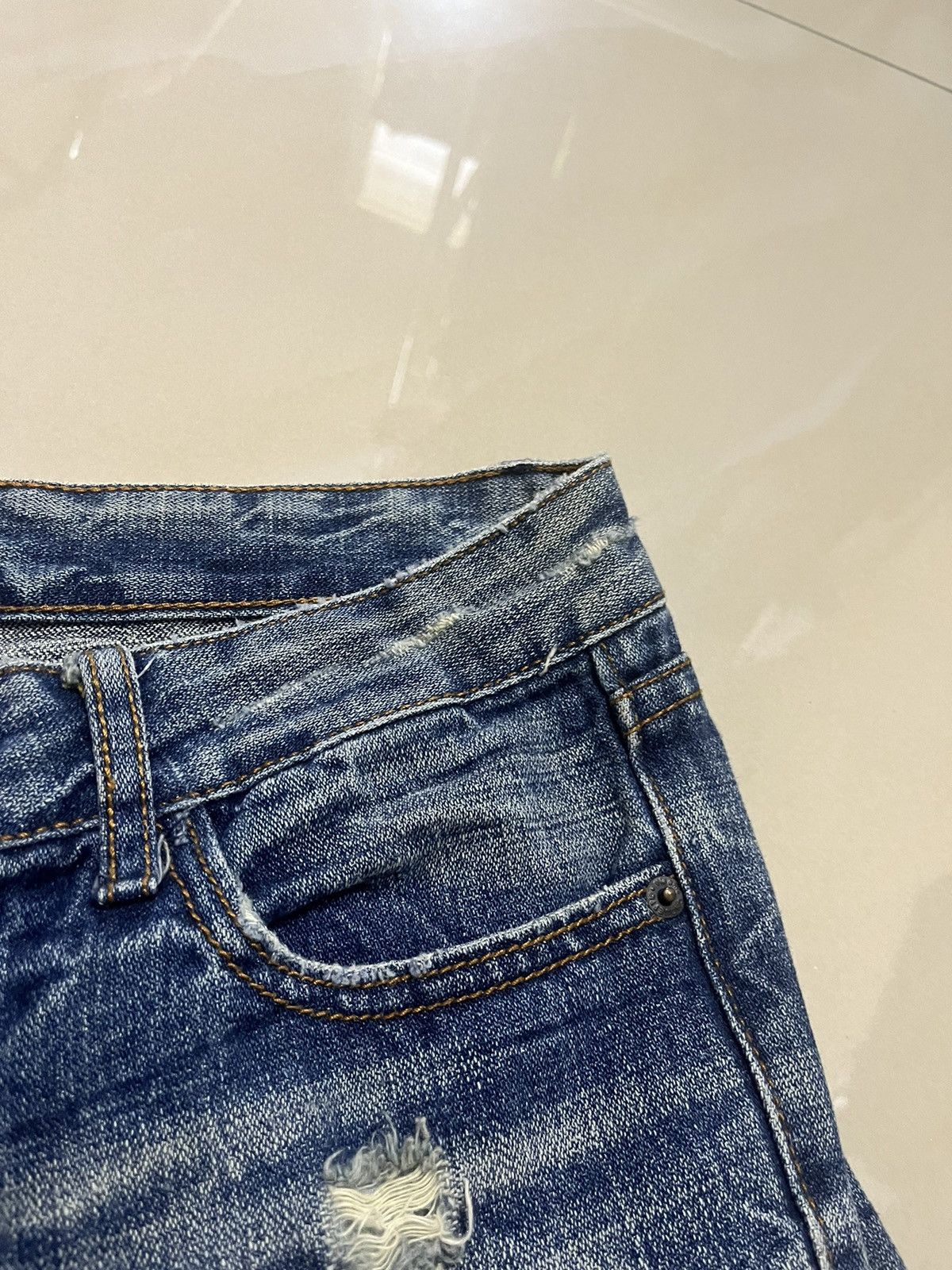 Hysteric Glamour Flare Jeans chouette distressed thunder denim low rise Size US 32 / EU 48 - 10 Thumbnail