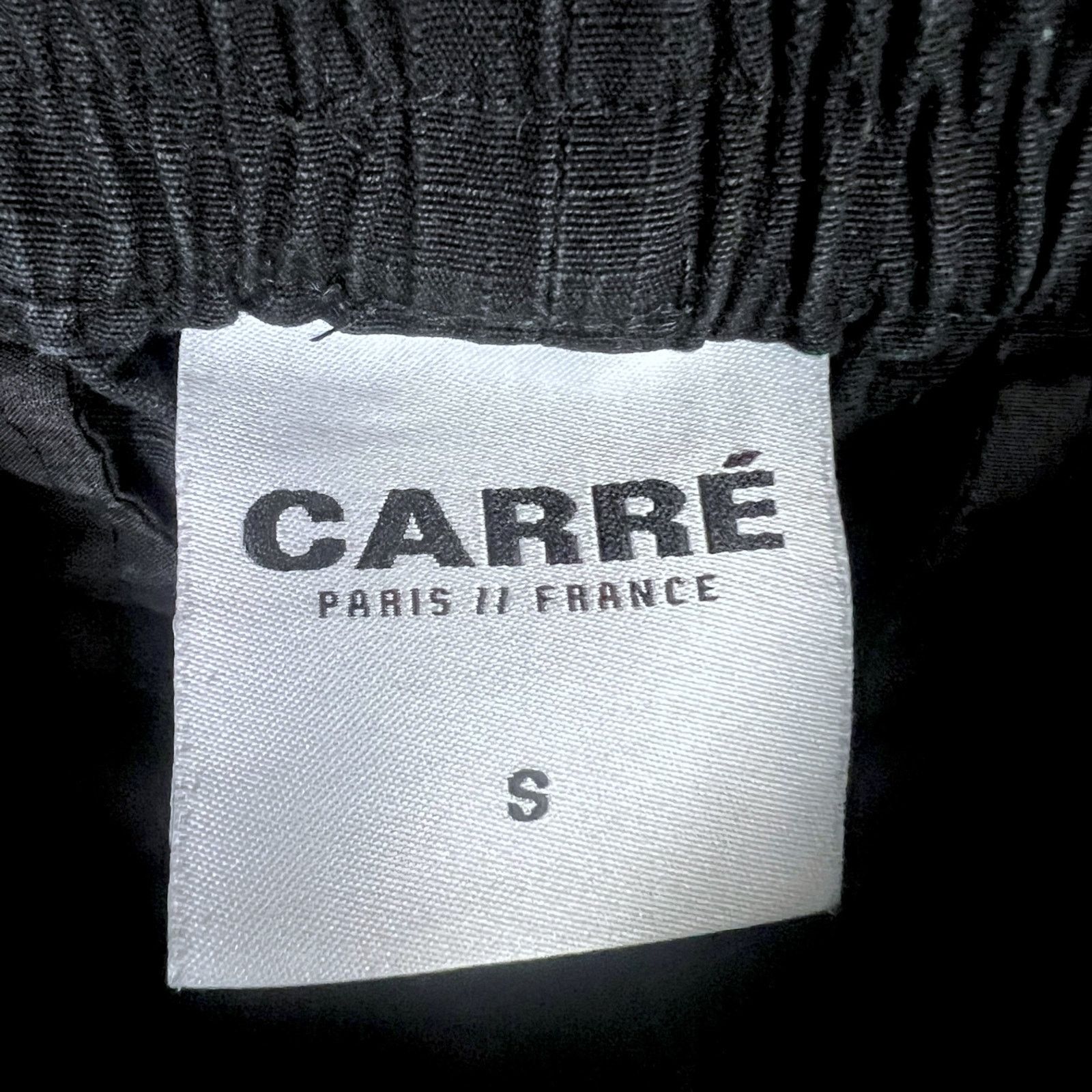 Carre Carre Paris France Men's Small Black Ripcord Cargo Pants Size US 30 / EU 46 - 6 Thumbnail
