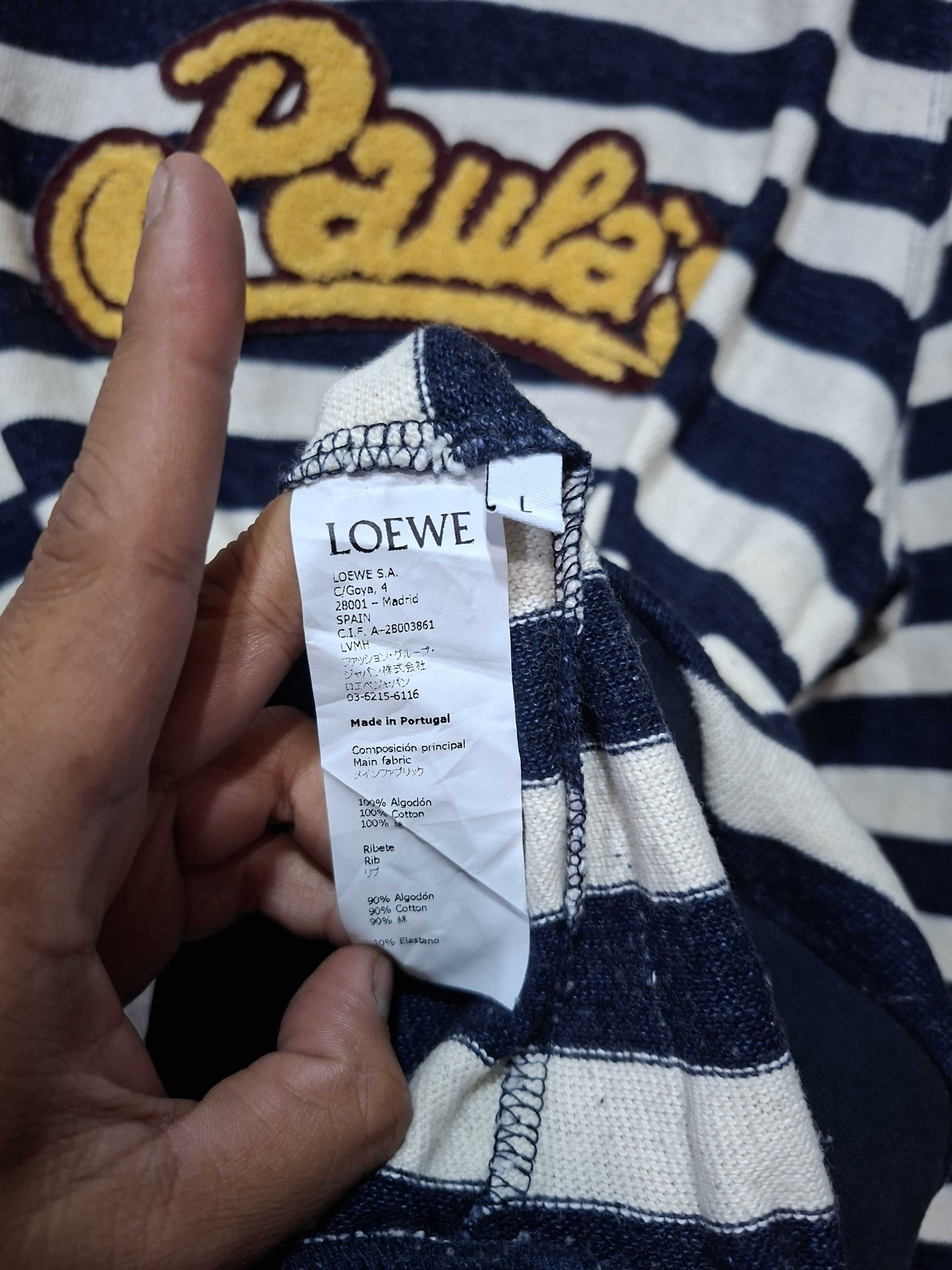 Loewe LOEWE X PAULA'S IBIZA LOGO STRIPE SWEATSHIRT Size US L / EU 52-54 / 3 - 7 Thumbnail