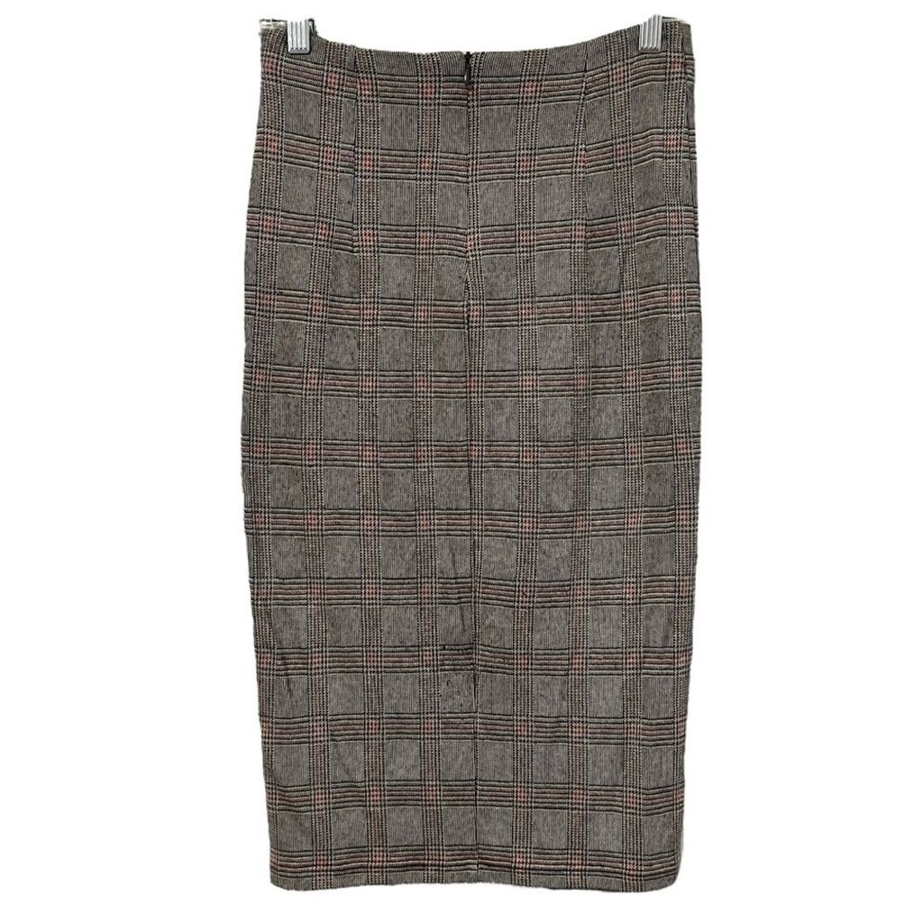 Weekend Max Mara Weekend MAX MARA Jersey Knit Plaid Comfy Midi Pencil Skirt Size 26" / US 2 / IT 38 - 2 Thumbnail