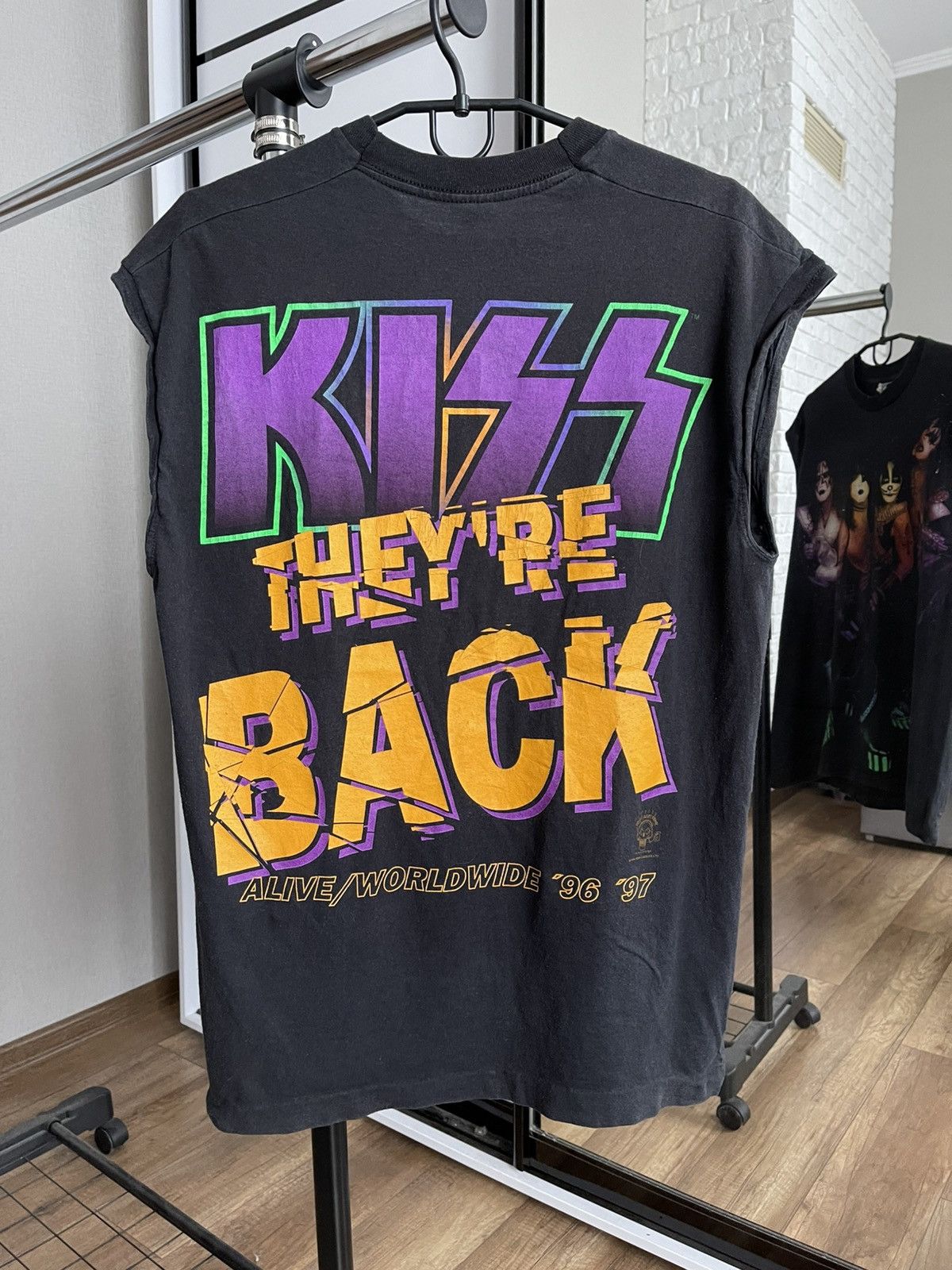 KISS 1996/1997 KISS Alive Worldwide Tour Band T-Shirt Tee Vintage Size US XL / EU 56 / 4 - 6 Thumbnail