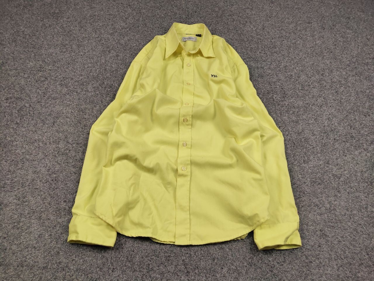 Yves Saint Laurent Rare Vintage Yves saint laurent Logo neon Buttons Shirt Size US XL / EU 56 / 4 - 2 Thumbnail