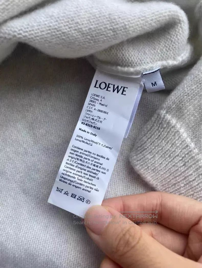 Loewe Loewe Polo neck sweater mixed color metallic logo knitwear Size M / US 6-8 / IT 42-44 - 6 Thumbnail
