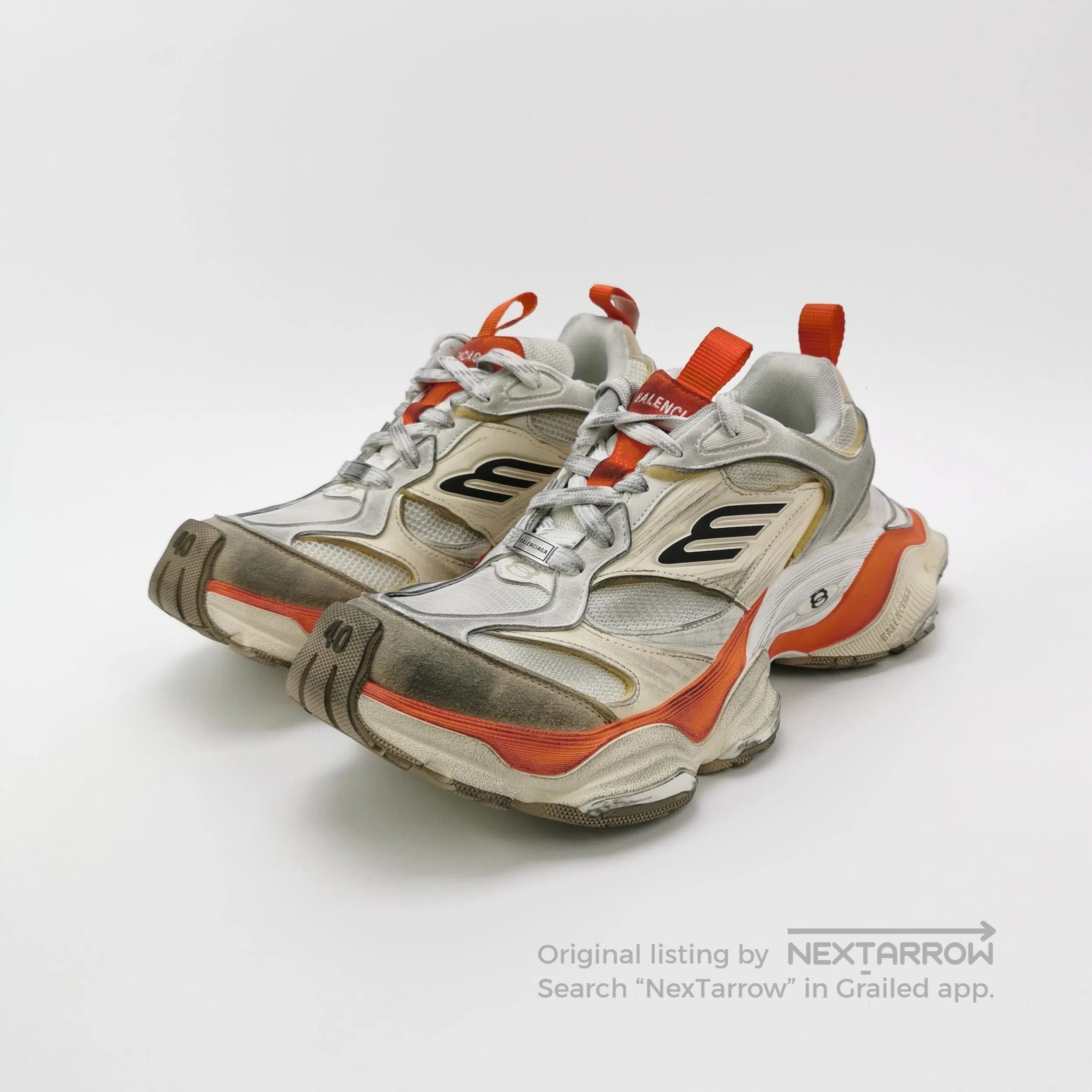 Balenciaga Balenciaga Chunky Sneaker Gray Orange Accents. Size US 9 / EU 42 - 1 Thumbnail