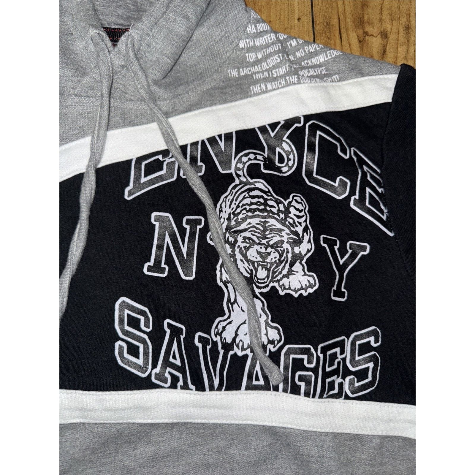 Enyce × Vintage Enyce Short Sleeved Hoodie Gray 2XL 23x25 Size US XXL / EU 58 / 5 - 3 Thumbnail