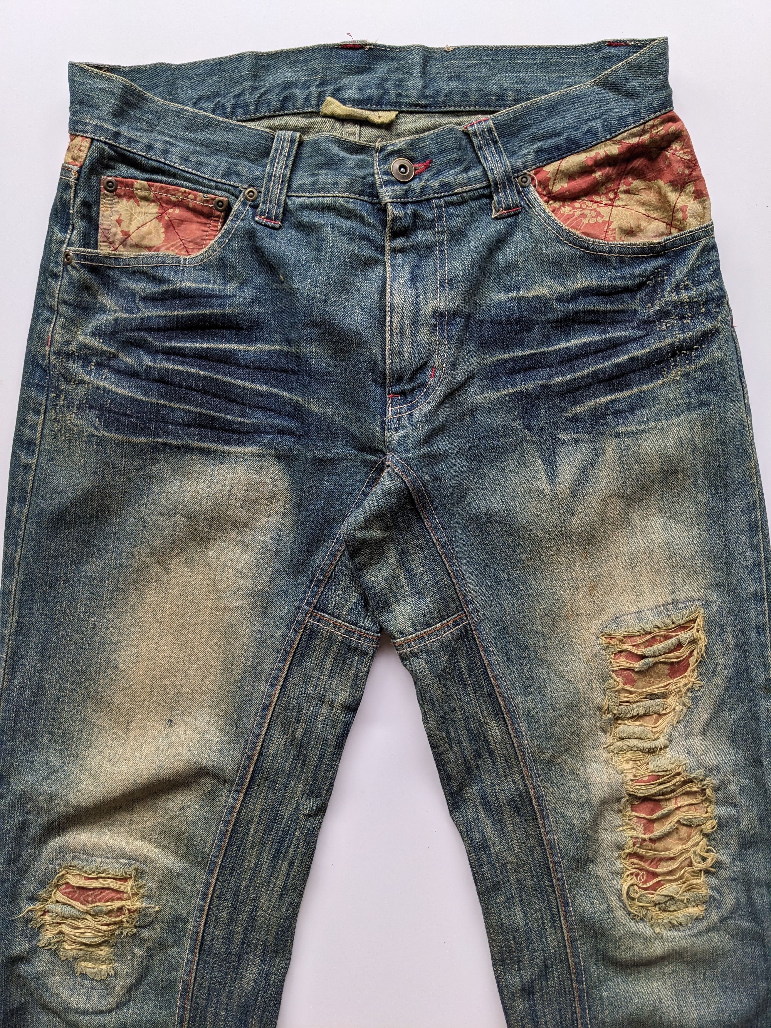 If Six Was Nine × Le Grande Bleu (L.G.B.) GUMU International japanese floral patchwork Size US 33 - 3 Thumbnail