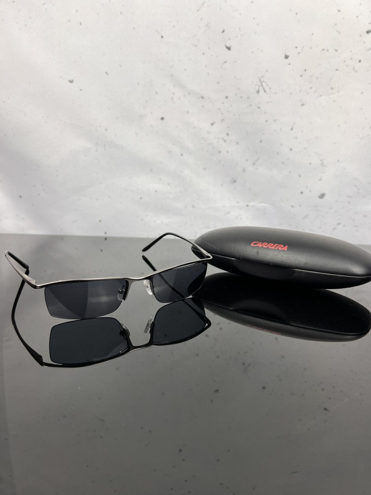 Carrera Carrera Gunmetal Semi-Rimless Rectangular Sunglasses Mens Size ONE SIZE - 2 Thumbnail