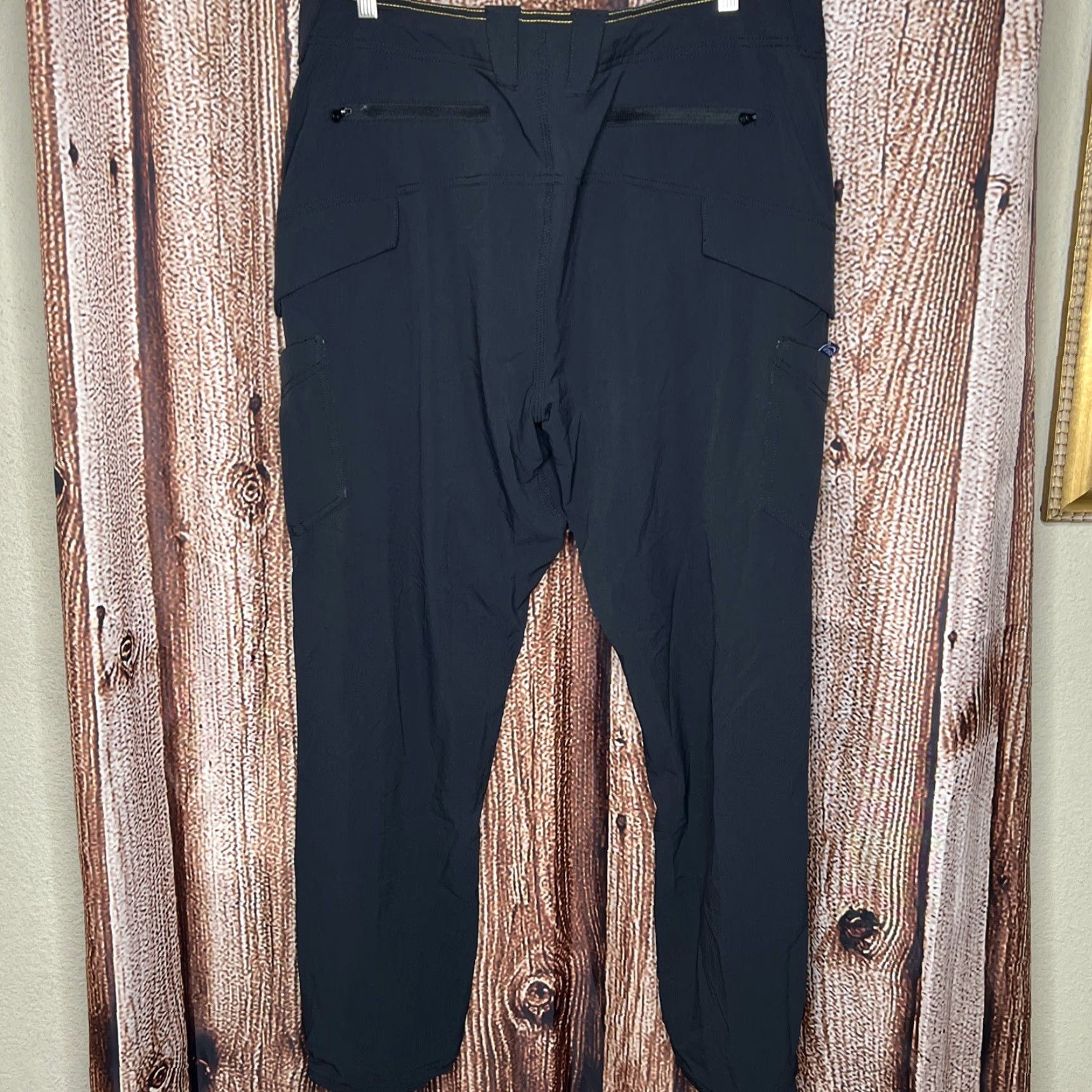 CO American Fishing & Tackle Co Mens 36 Gray Nylon Cargo Pants Chino Outdoor 5-Pocket Style Bootsleg/Bootcut Size US 36 / EU 52 - 4 Thumbnail