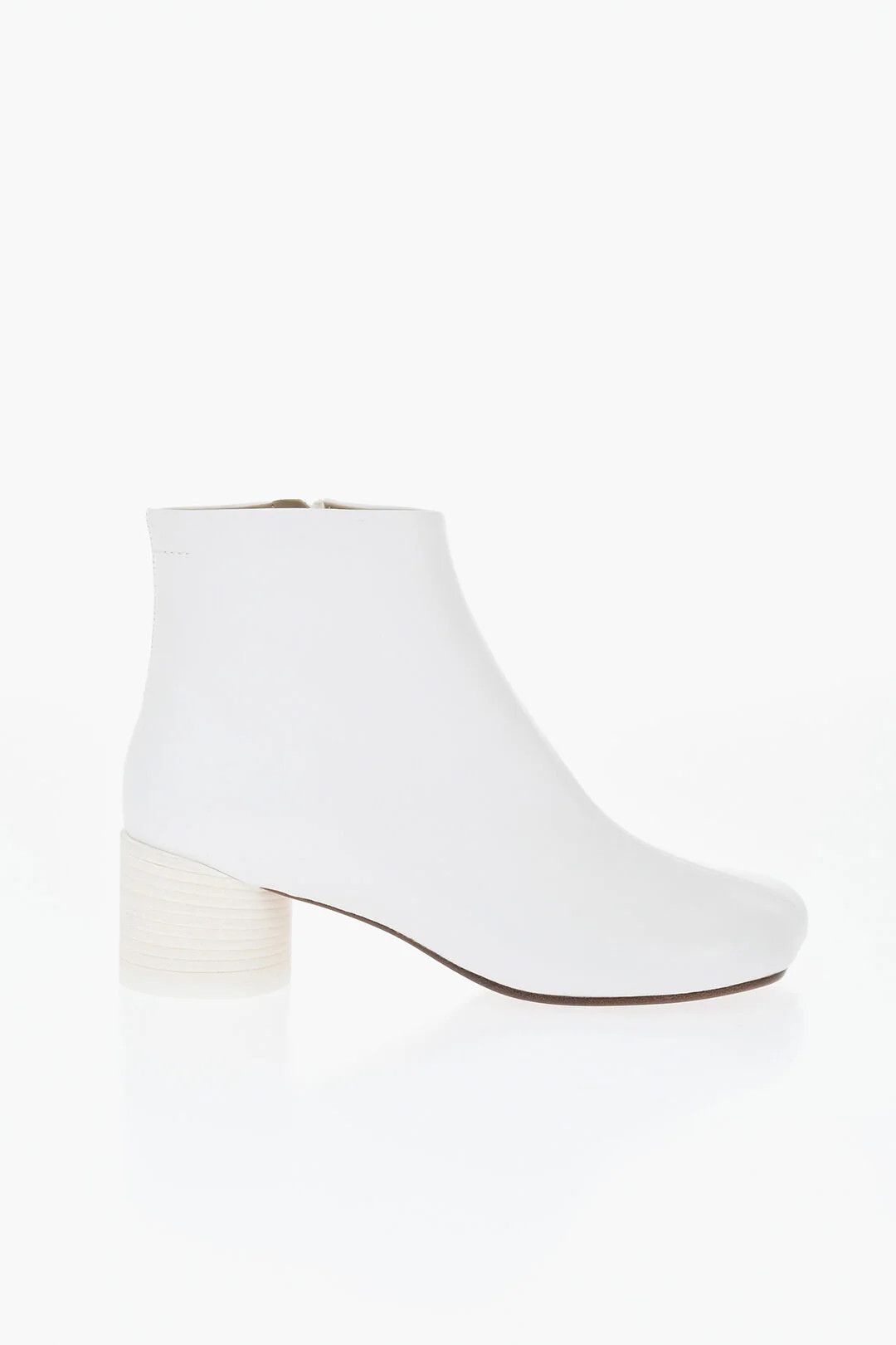 Maison Margiela og1mm0426 Leather Ankle Boots in White Size US 7 / IT 37 - 1 Thumbnail