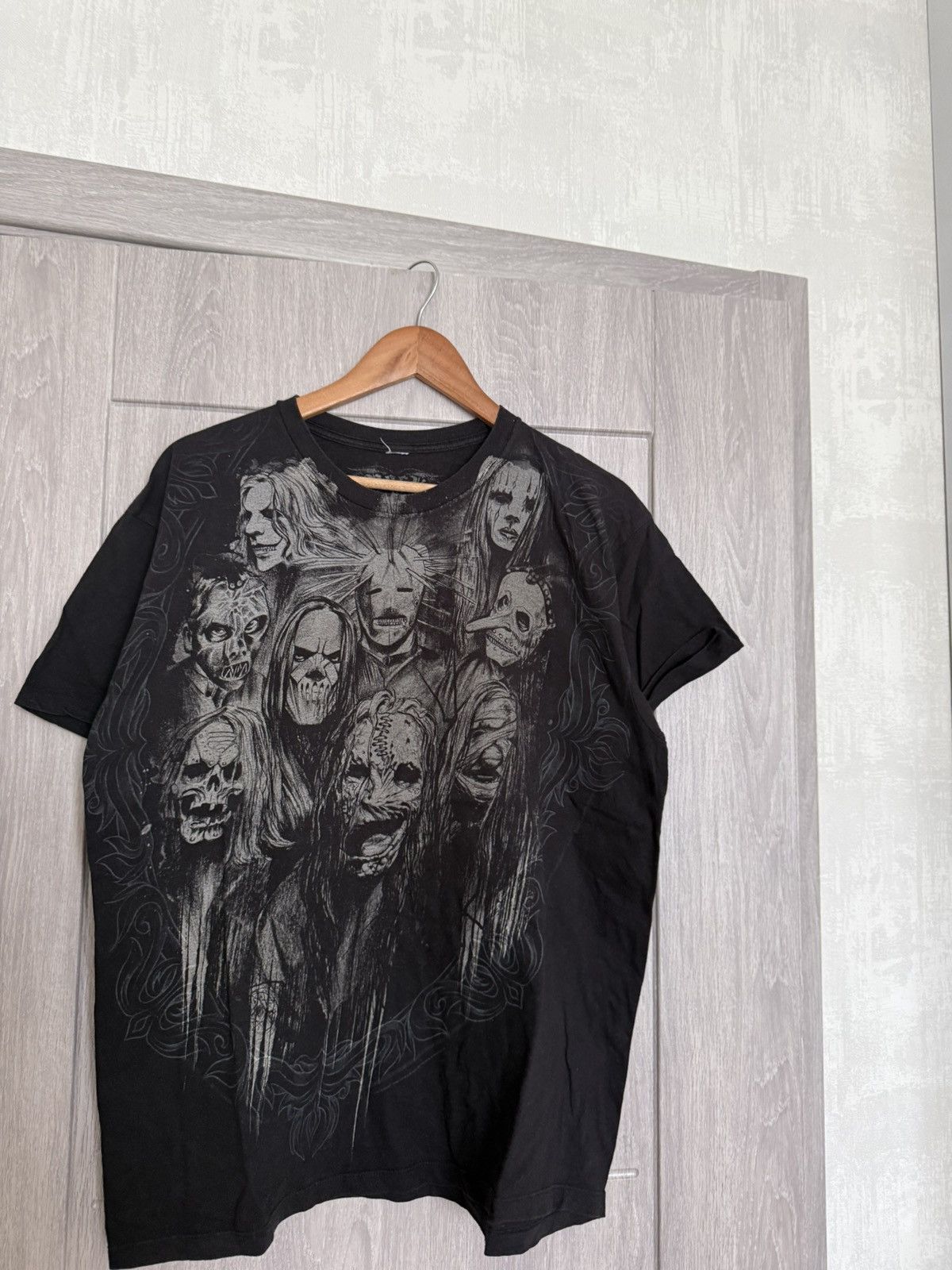Slipknot Vintage Slipknot Overprinted Black Cotton T- Shirt Size US L / EU 52-54 / 3 - 4 Thumbnail