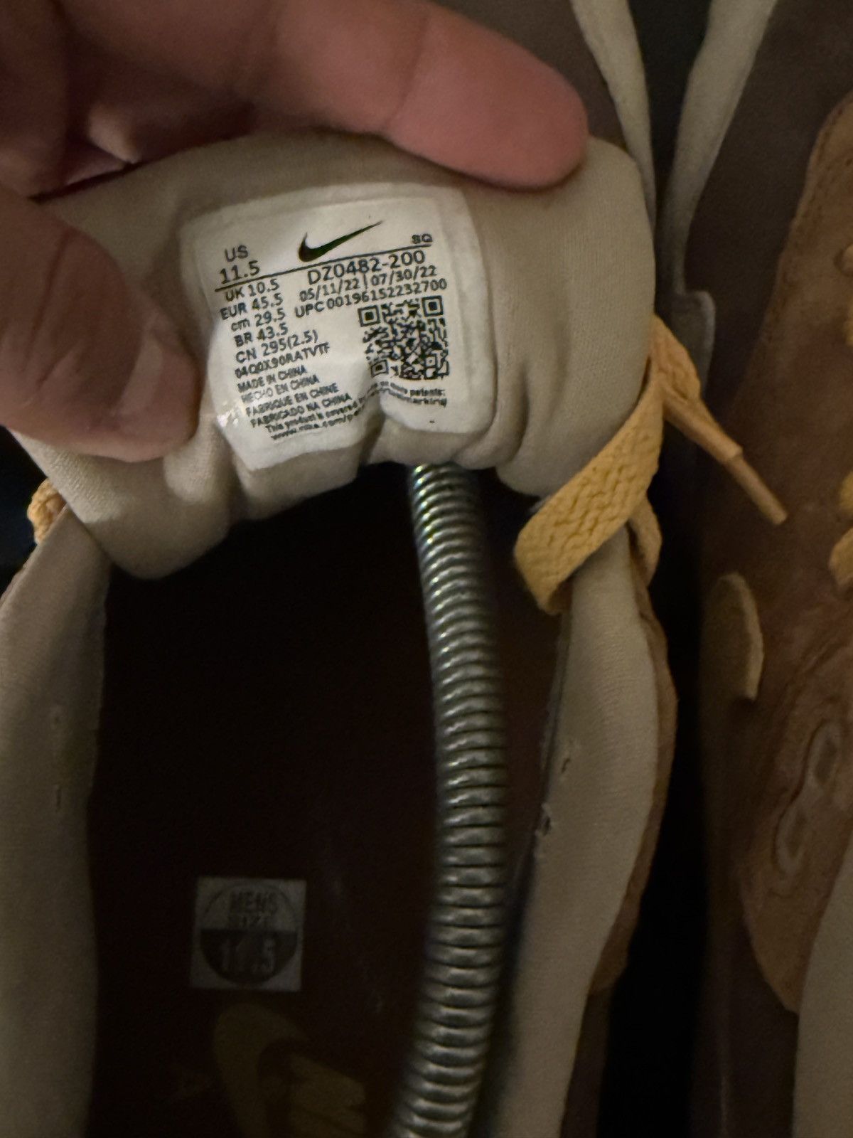 Nike Nike Air Max 1 Ugly Duckling Pecan size 11.5 USED Size US 11.5 / EU 44-45 - 6 Thumbnail