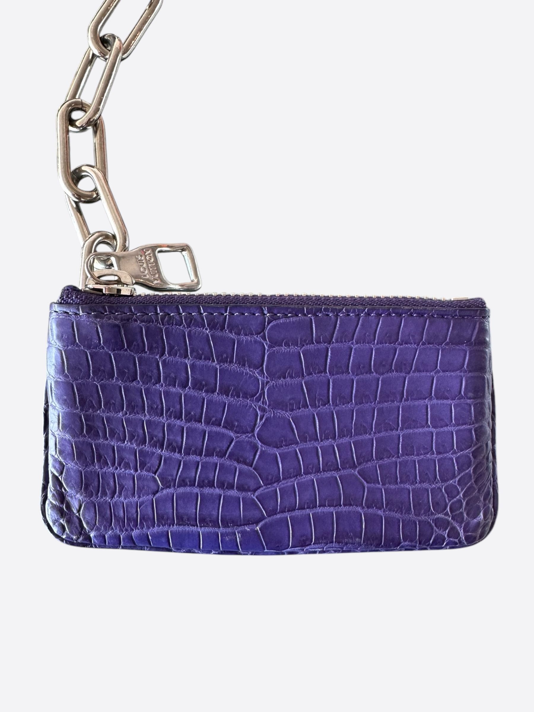 Louis Vuitton Louis Vuitton Purple Crocodile Coin Pouch Size ONE SIZE - 2 Thumbnail
