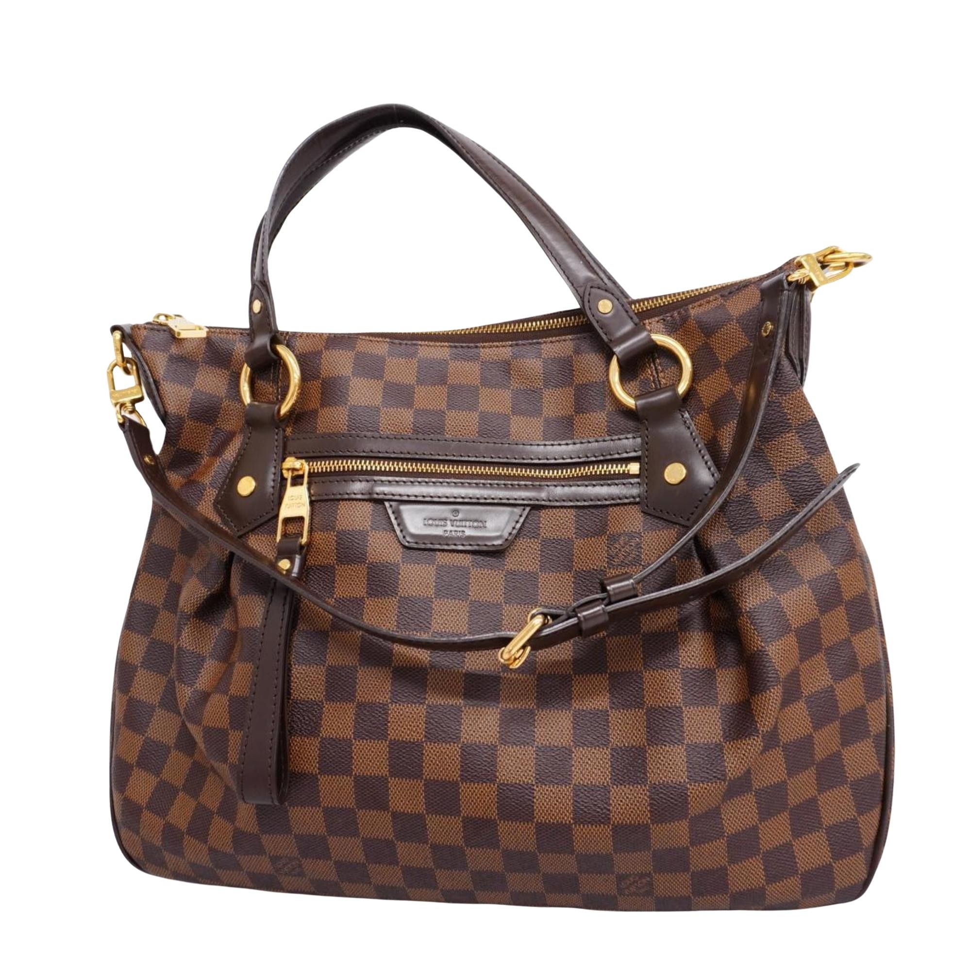 image of Louis Vuitton Evora Handbag in Brown, Women's